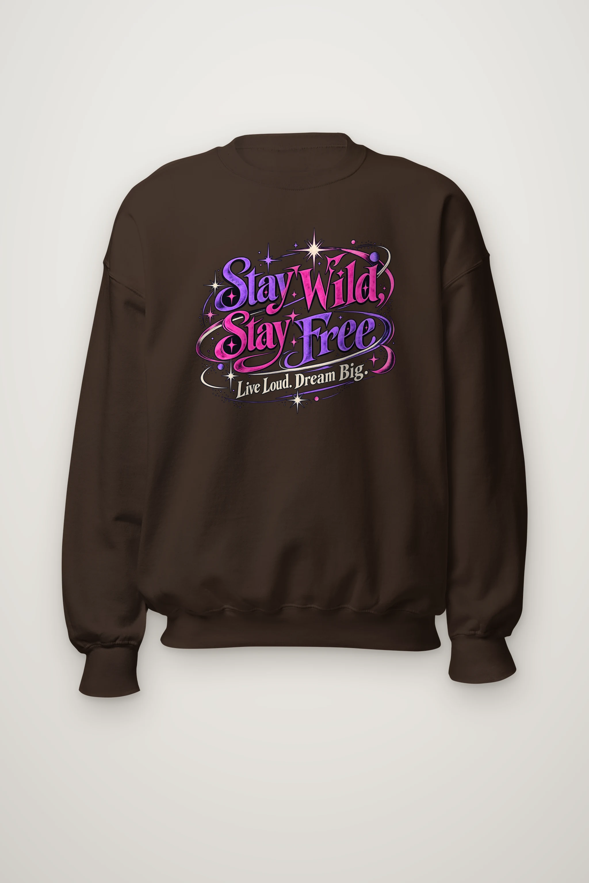 "Electric Freedom Lettering" Heavy Blend Unisex Crewneck Sweatshirt