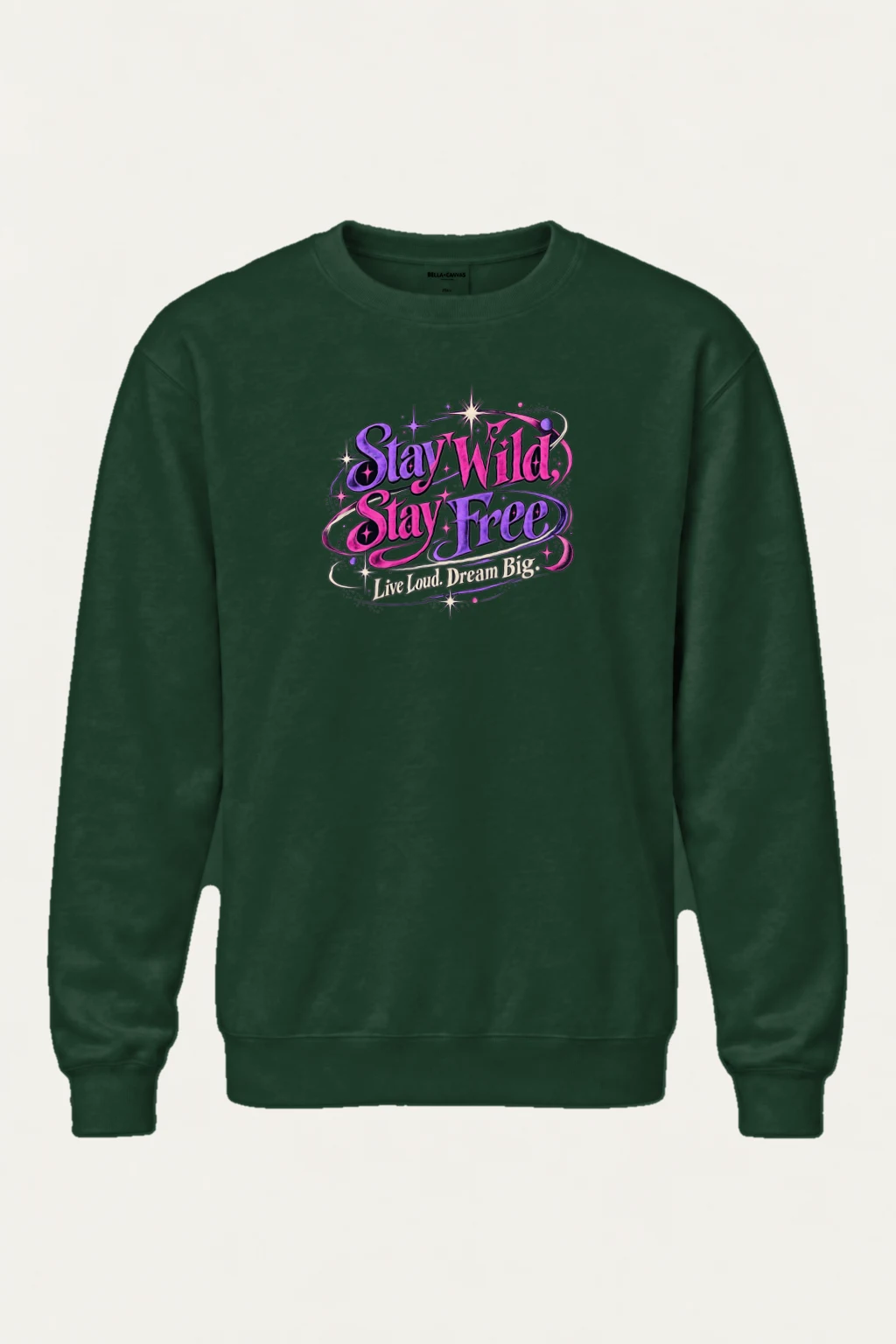 "Electric Freedom Lettering" Heavy Blend Unisex Crewneck Sweatshirt | Gildan 18000