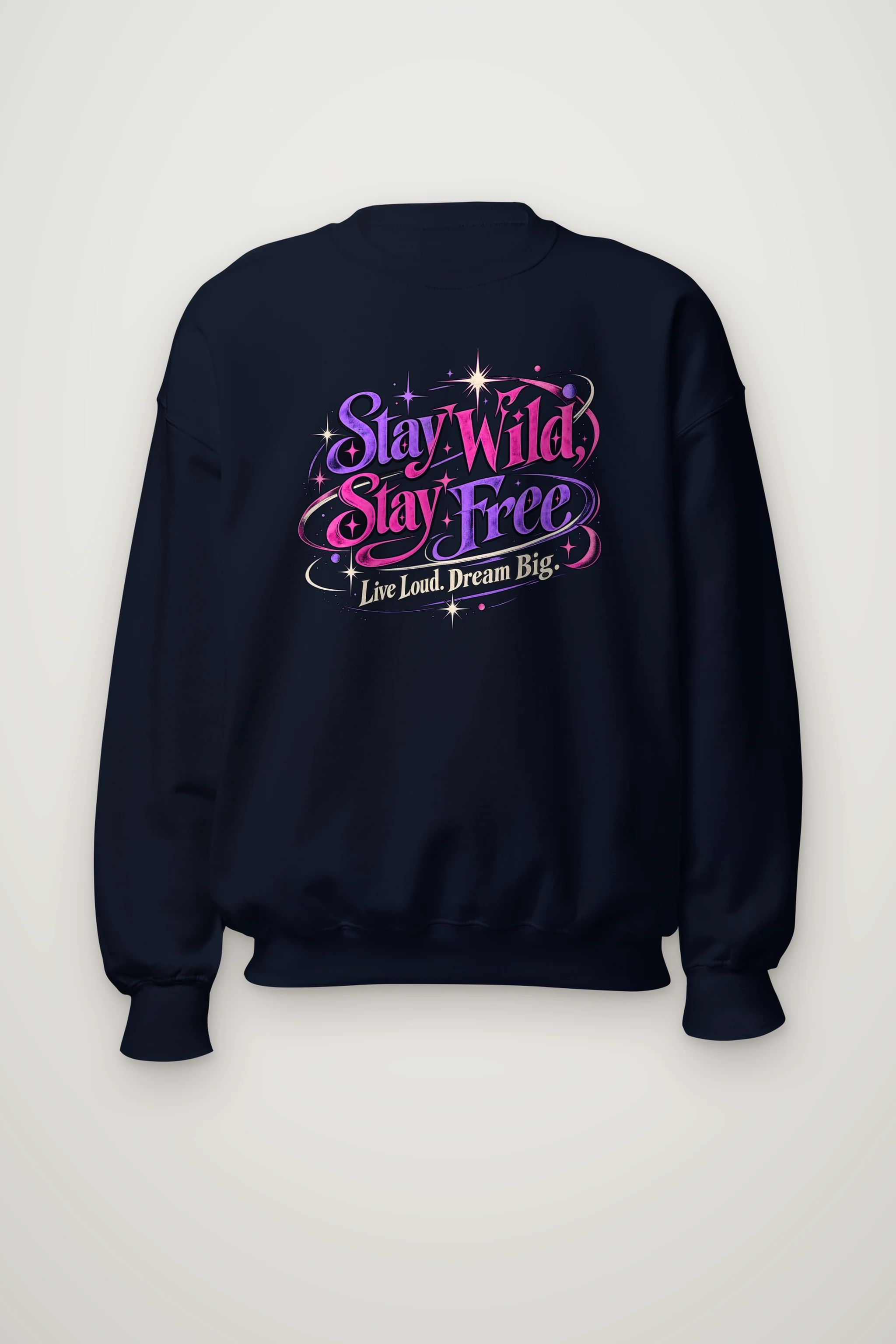 "Electric Freedom Lettering" Heavy Blend Unisex Crewneck Sweatshirt
