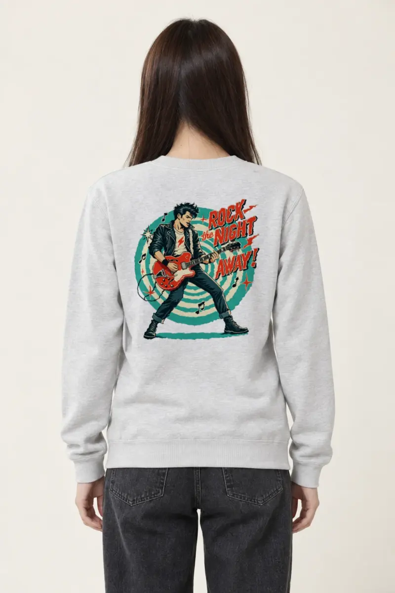 "Electric Midnight Riot" Heavy Blend Unisex Crewneck Sweatshirt