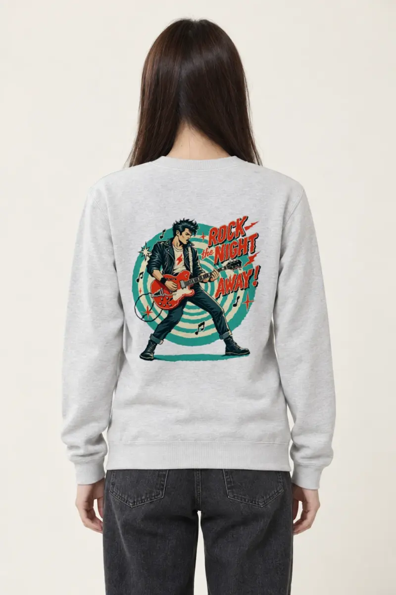 "Electric Midnight Riot" Heavy Blend Unisex Crewneck Sweatshirt