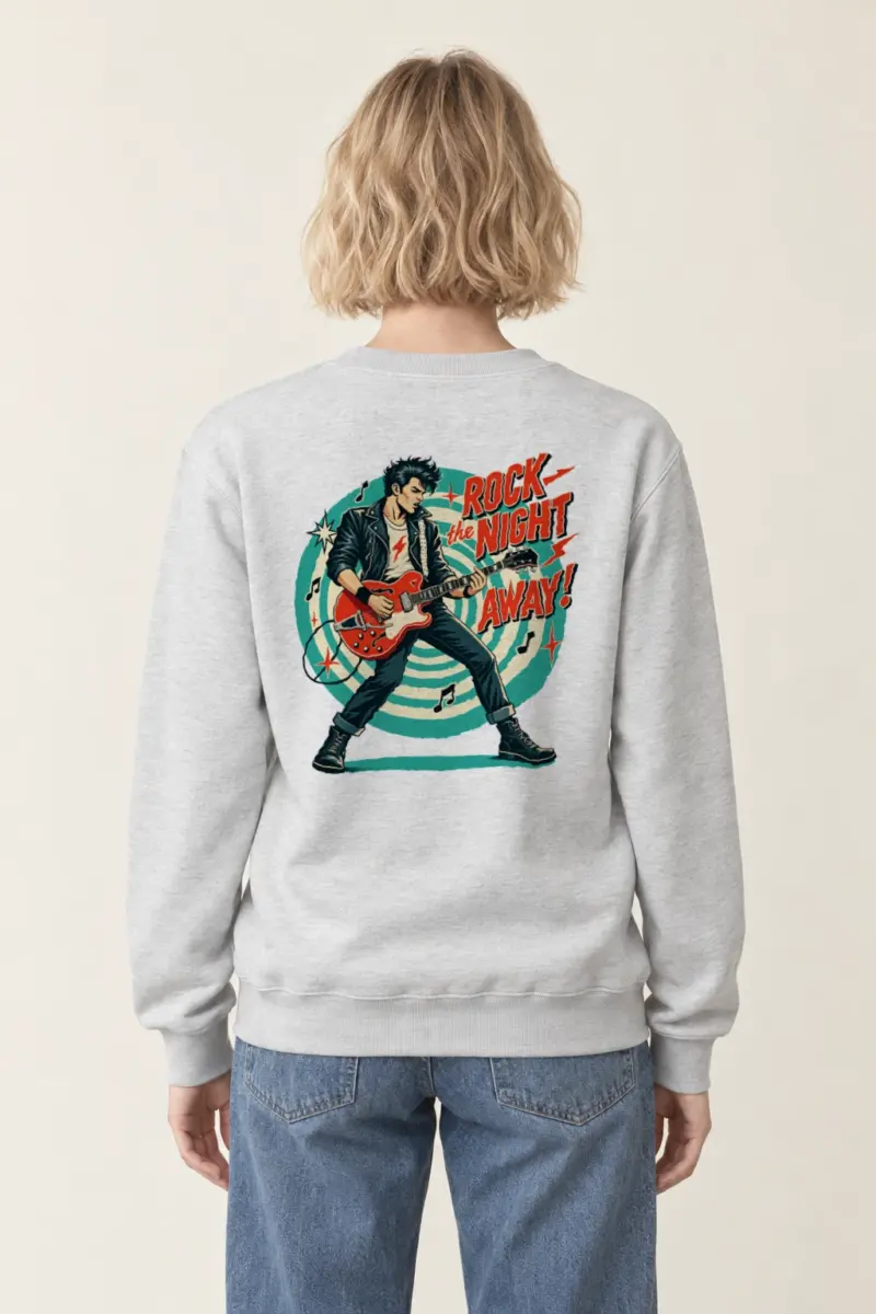 "Electric Midnight Riot" Heavy Blend Unisex Crewneck Sweatshirt | Gildan 18000