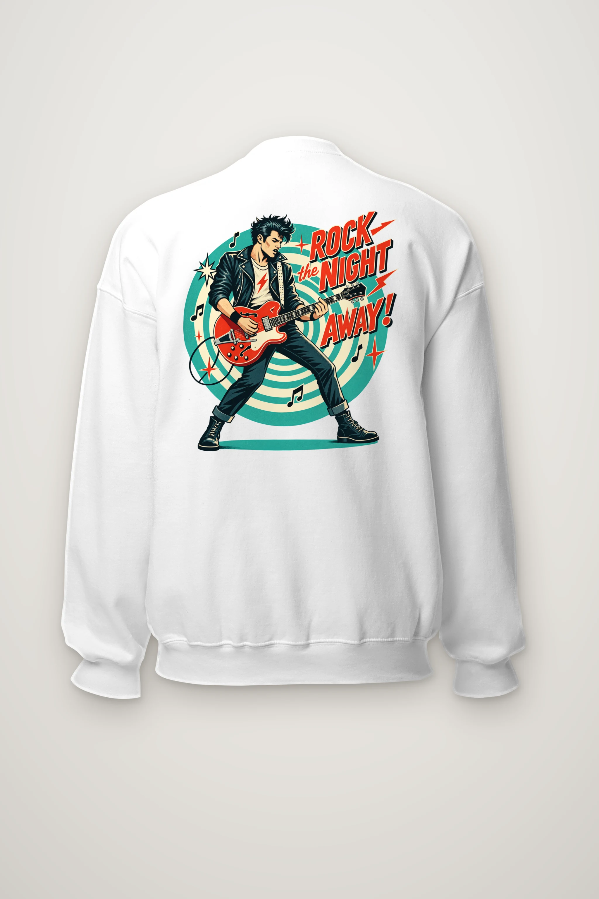 "Electric Midnight Riot" Heavy Blend Unisex Crewneck Sweatshirt