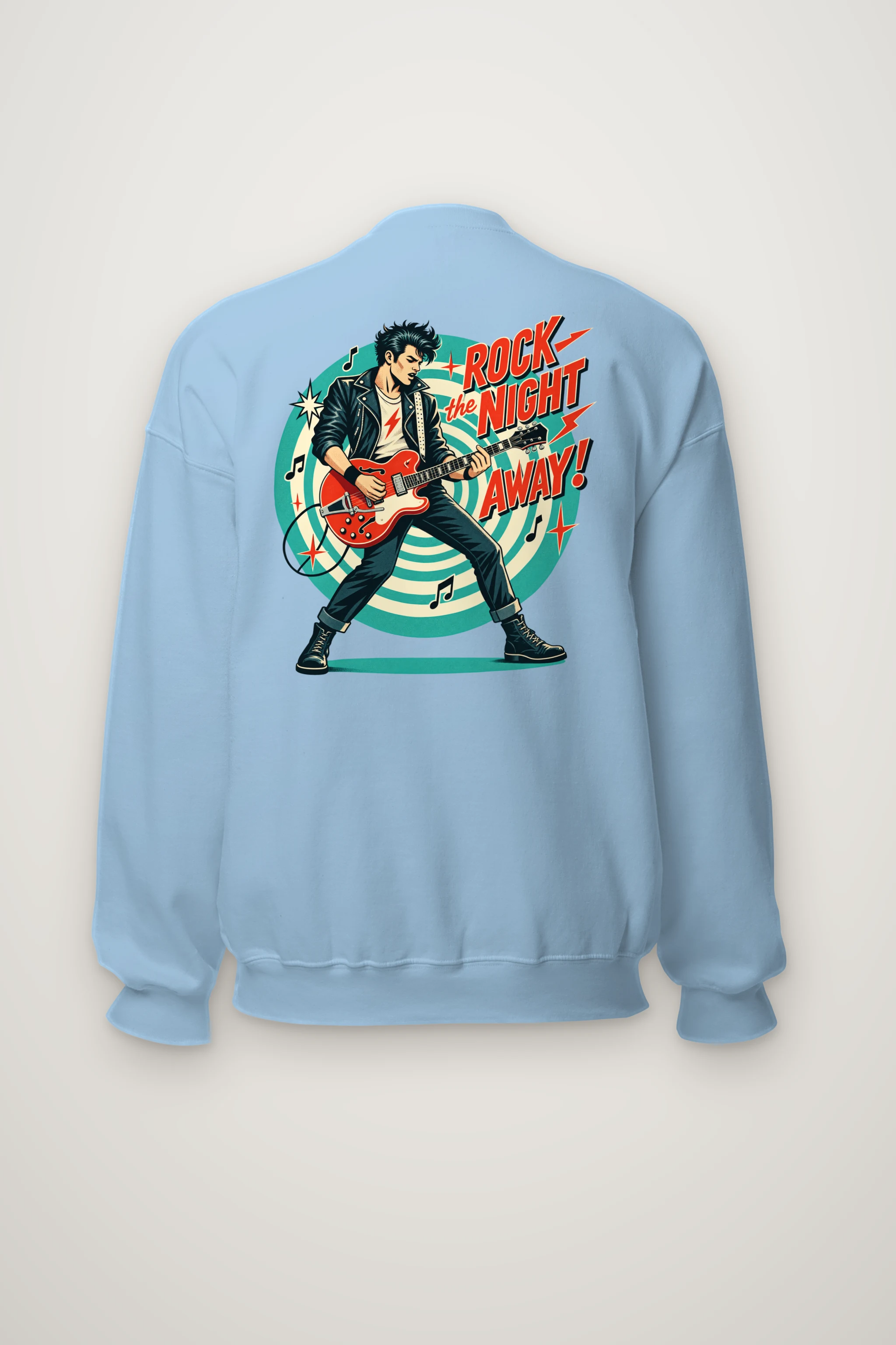 "Electric Midnight Riot" Heavy Blend Unisex Crewneck Sweatshirt