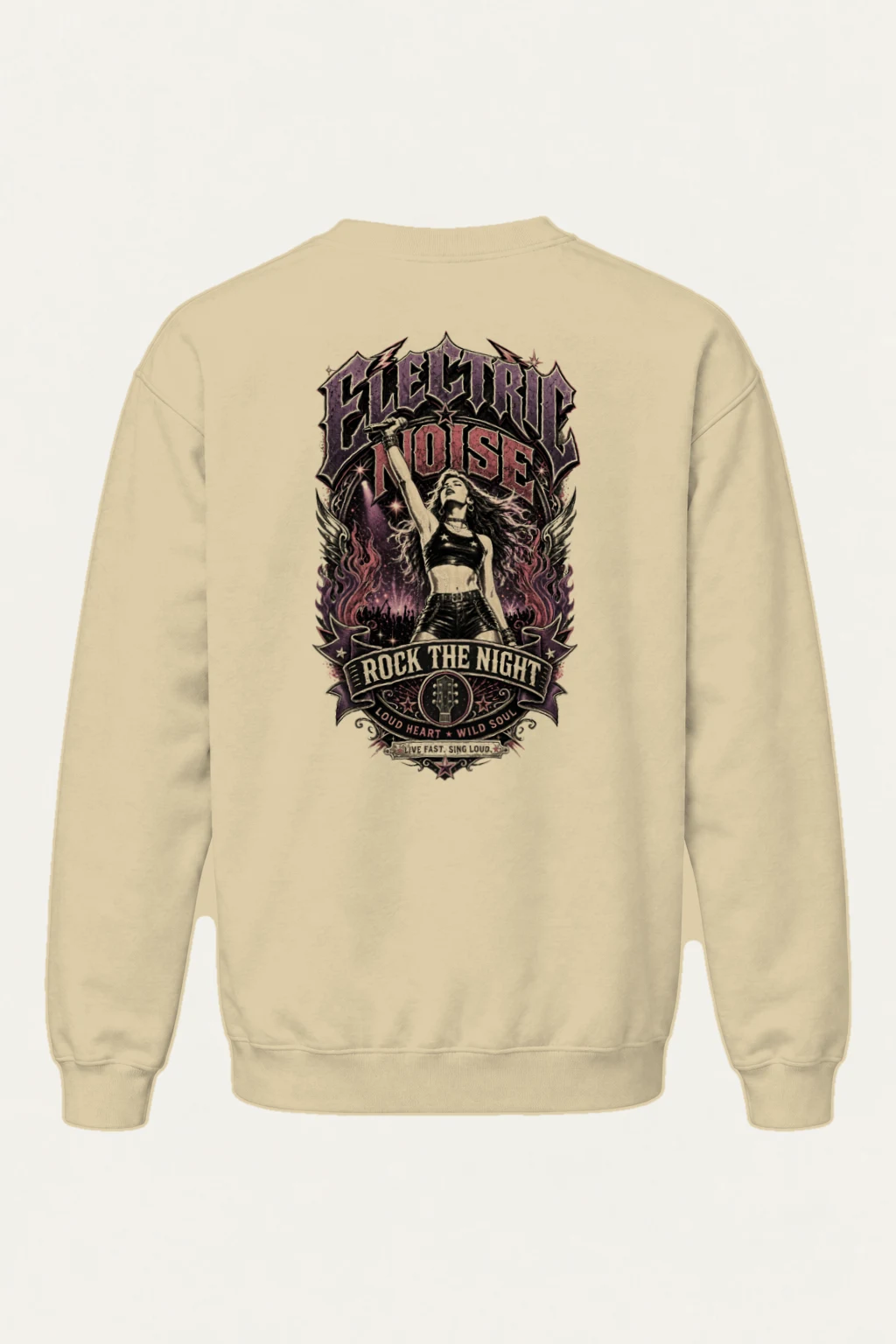 "Electric Noise" Heavy Blend Unisex Crewneck Sweatshirt | Gildan 18000