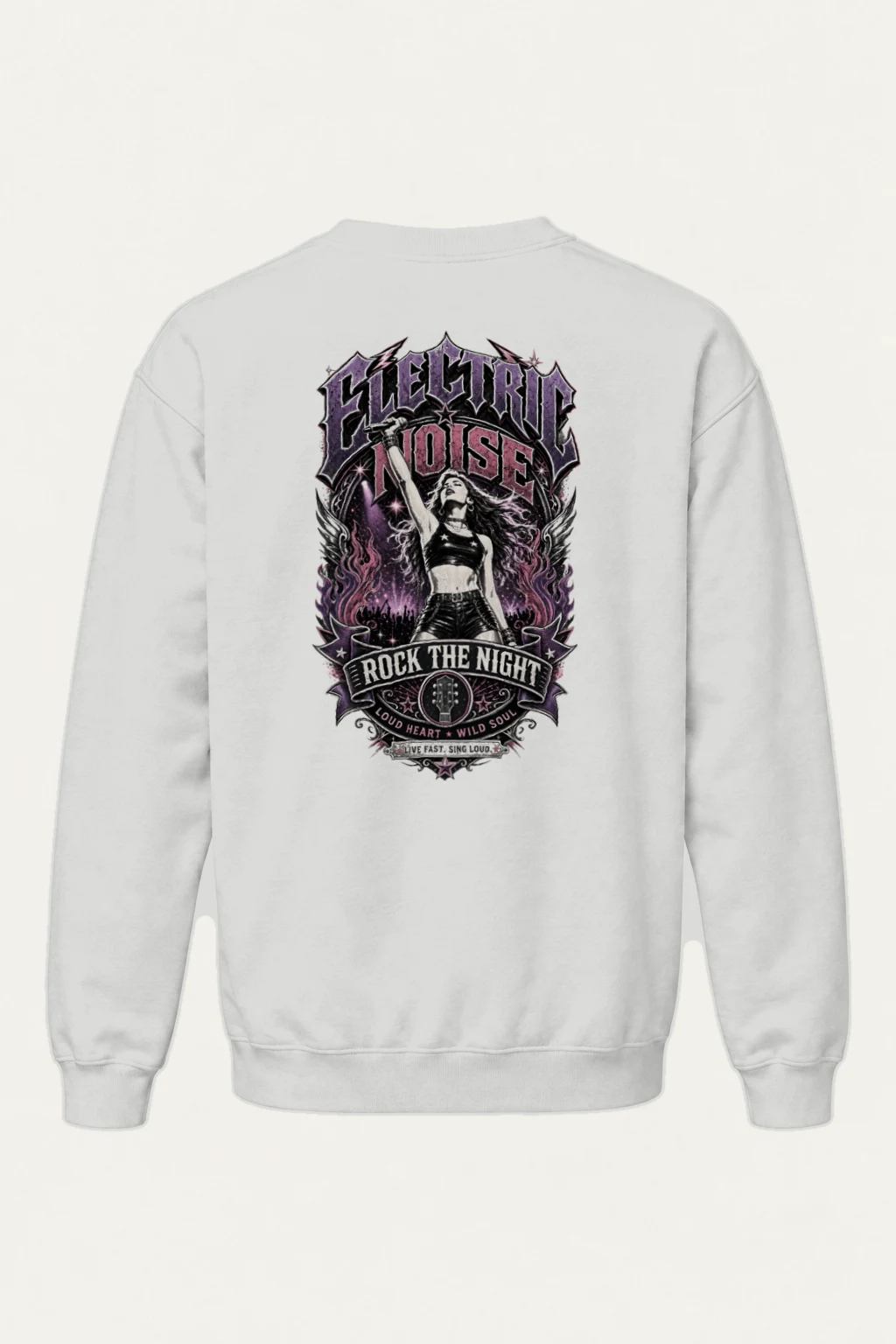 "Electric Noise" Heavy Blend Unisex Crewneck Sweatshirt | Gildan 18000