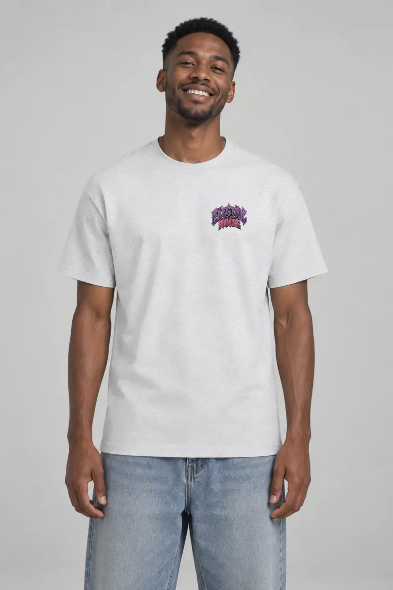 "Electric Noise" Heavyweight Unisex Crewneck T-shirt