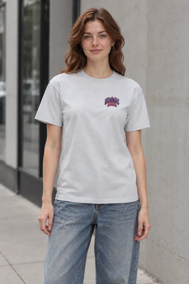 "Electric Noise" Heavyweight Unisex Crewneck T-shirt