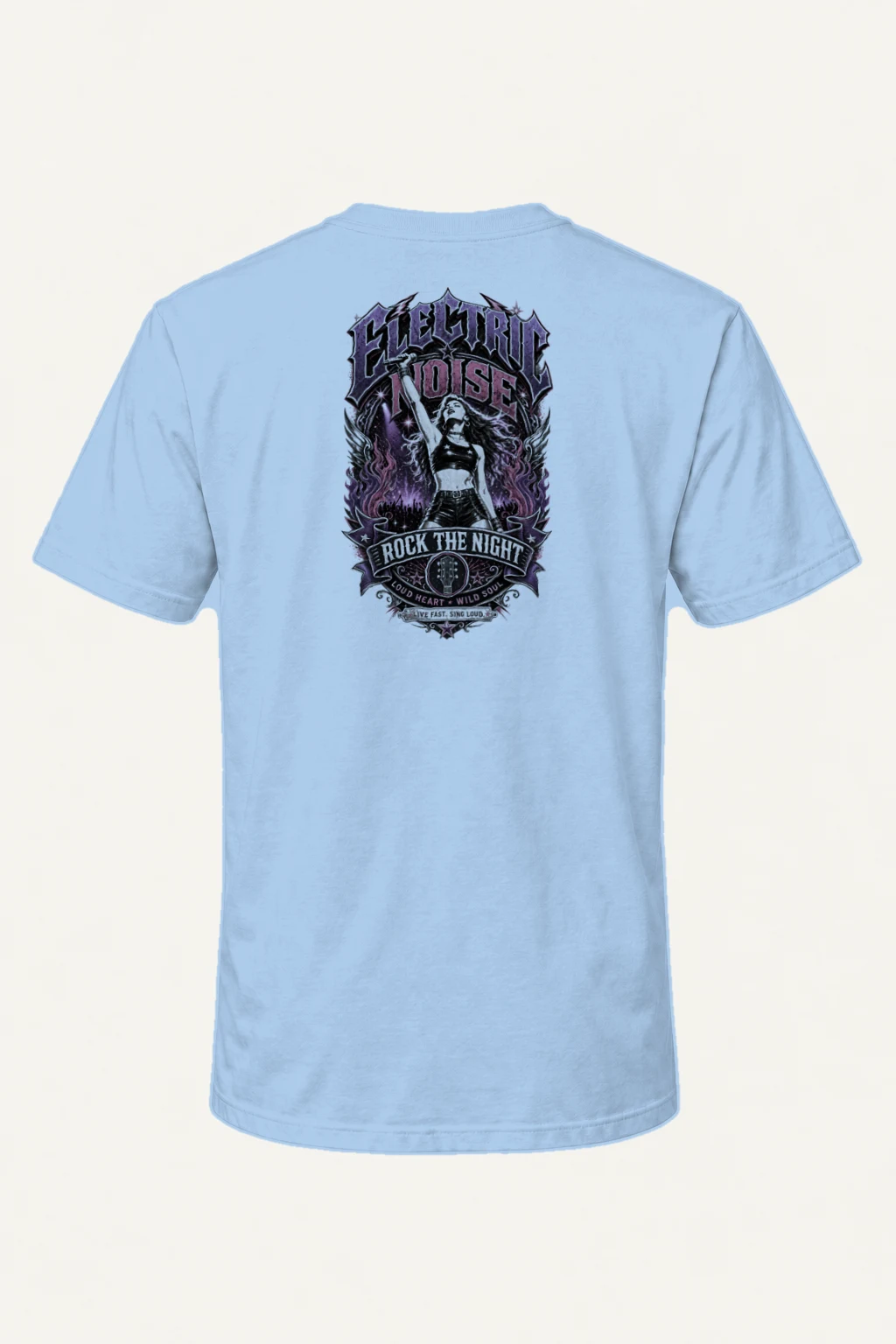 "Electric Noise" Heavyweight Unisex Crewneck T-shirt | Gildan 5000