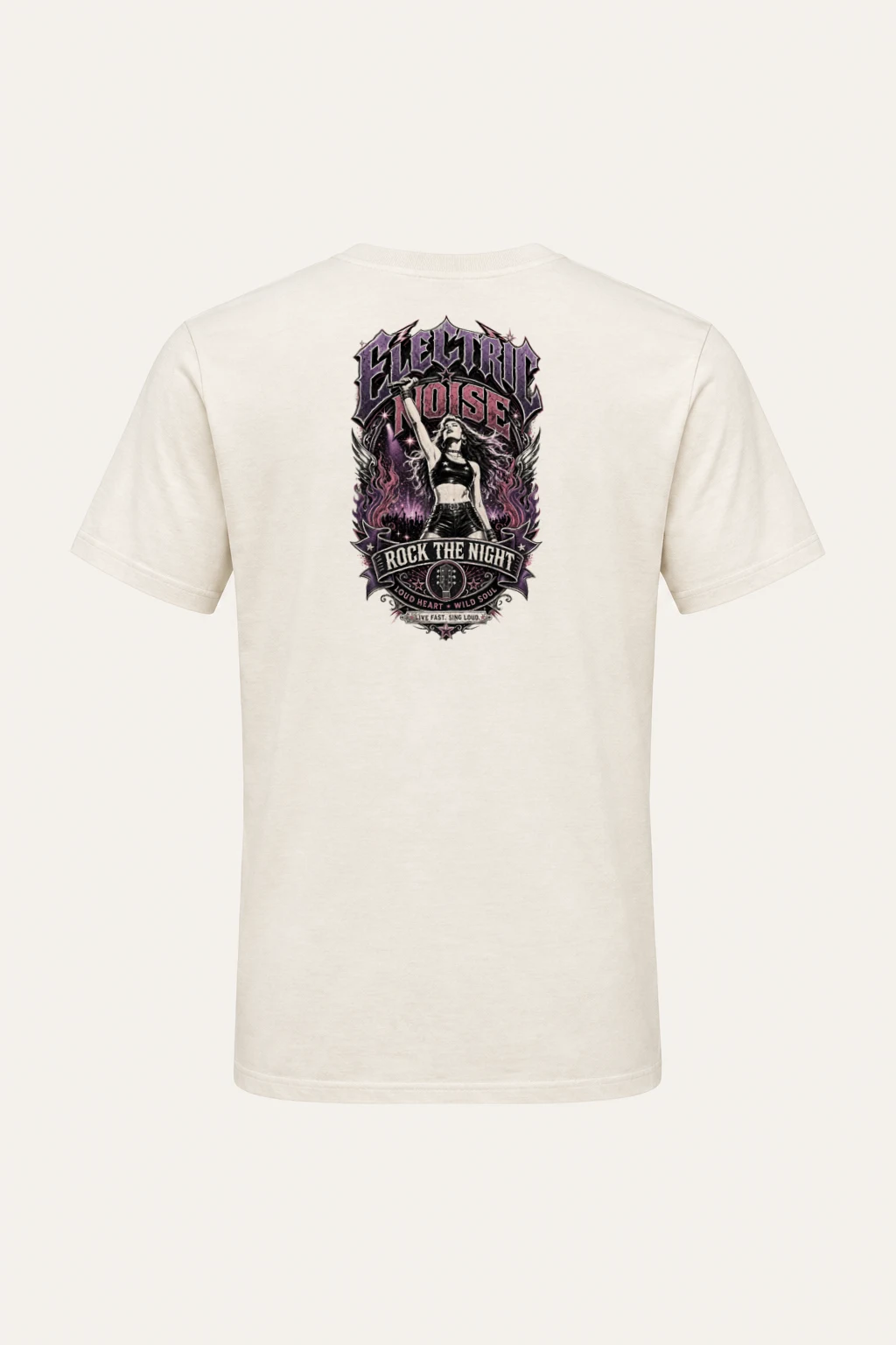 "Electric Noise" Heavyweight Unisex Crewneck T-shirt | Gildan 5000