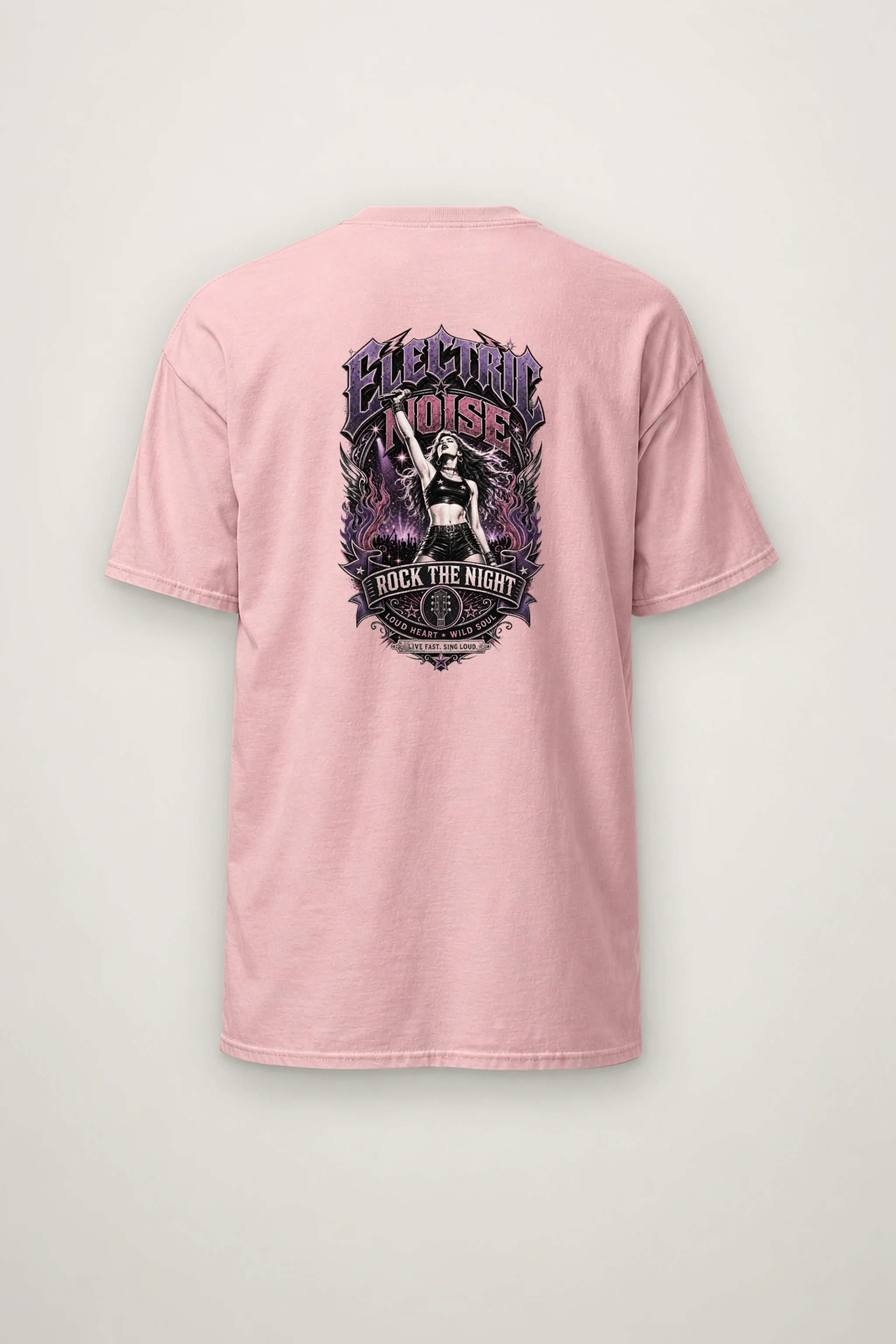 "Electric Noise" Heavyweight Unisex Crewneck T-shirt
