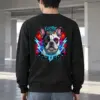 "Electric Vibes Bulldog" Heavy Blend Unisex Crewneck Sweatshirt