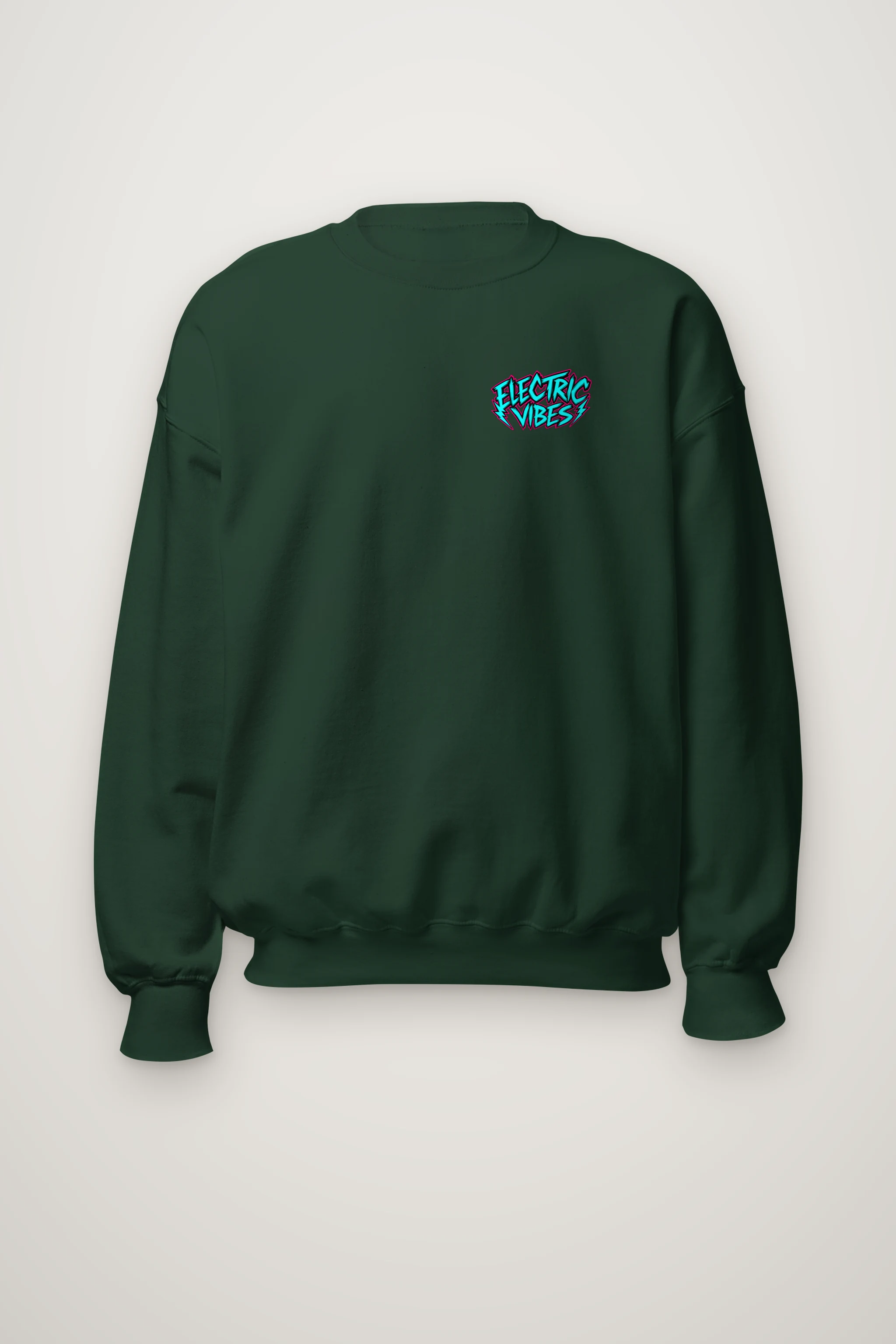 "Electric Vibes Bulldog" Heavy Blend Unisex Crewneck Sweatshirt