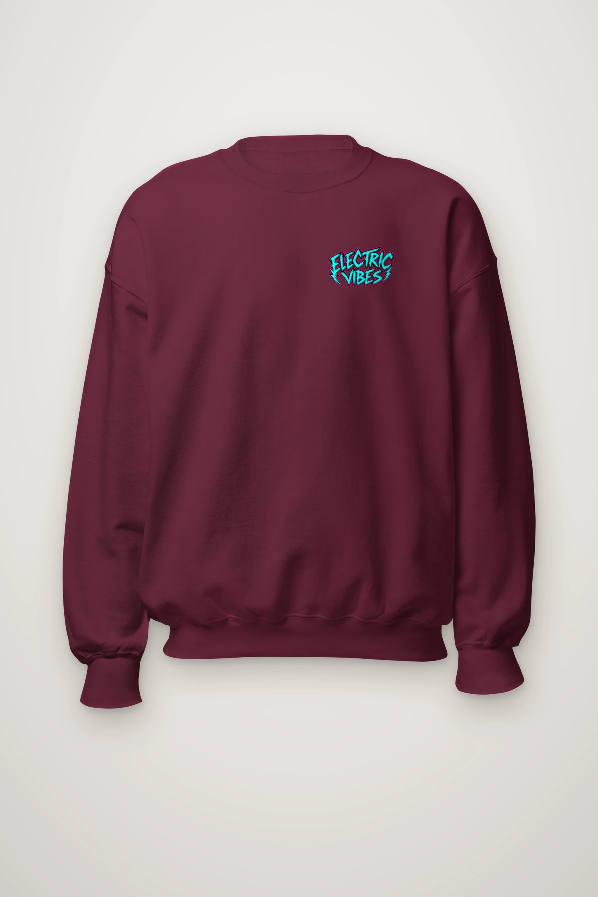 "Electric Vibes Bulldog" Heavy Blend Unisex Crewneck Sweatshirt