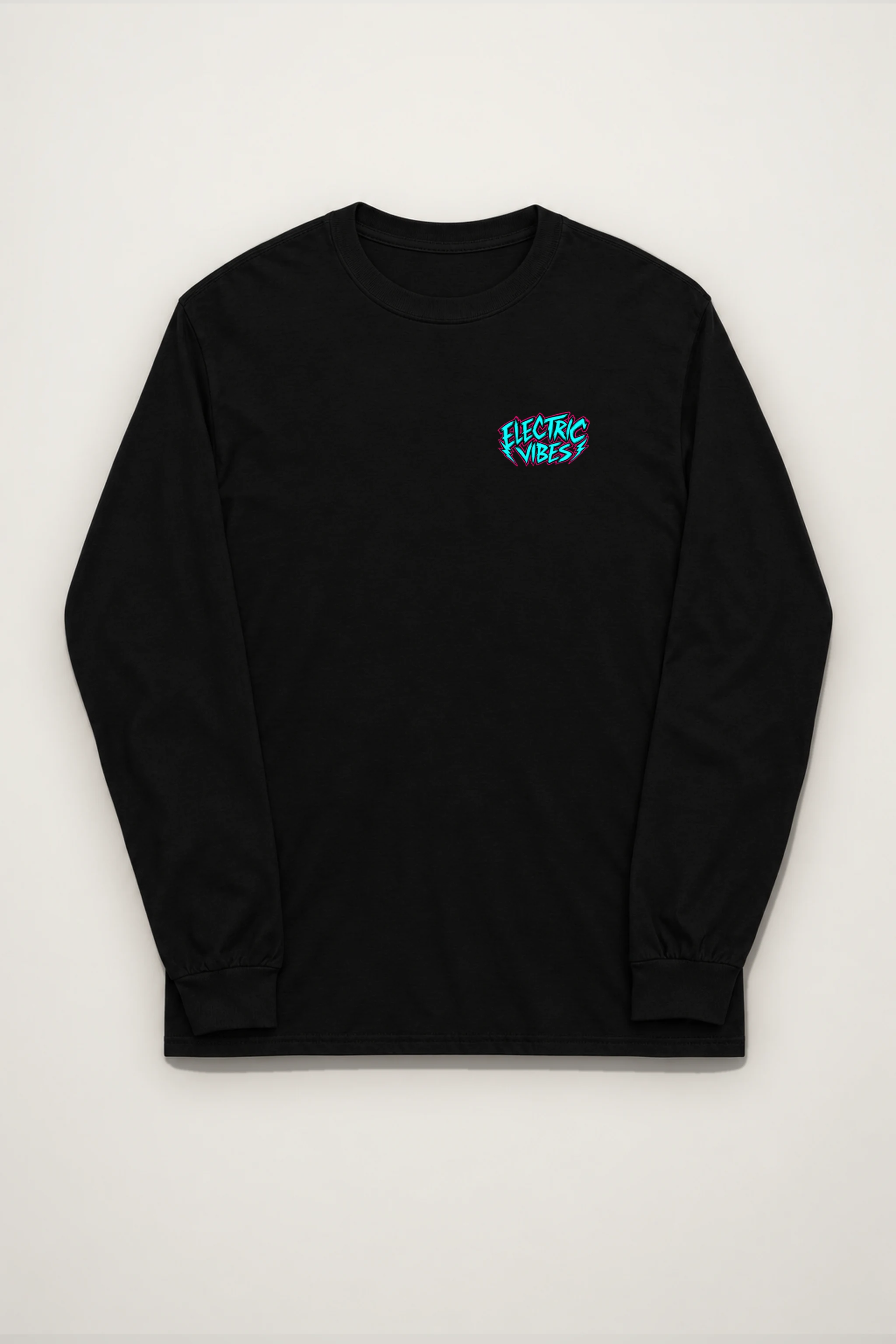 "Electric Vibes Bulldog" Unisex Longsleeve T-shirt