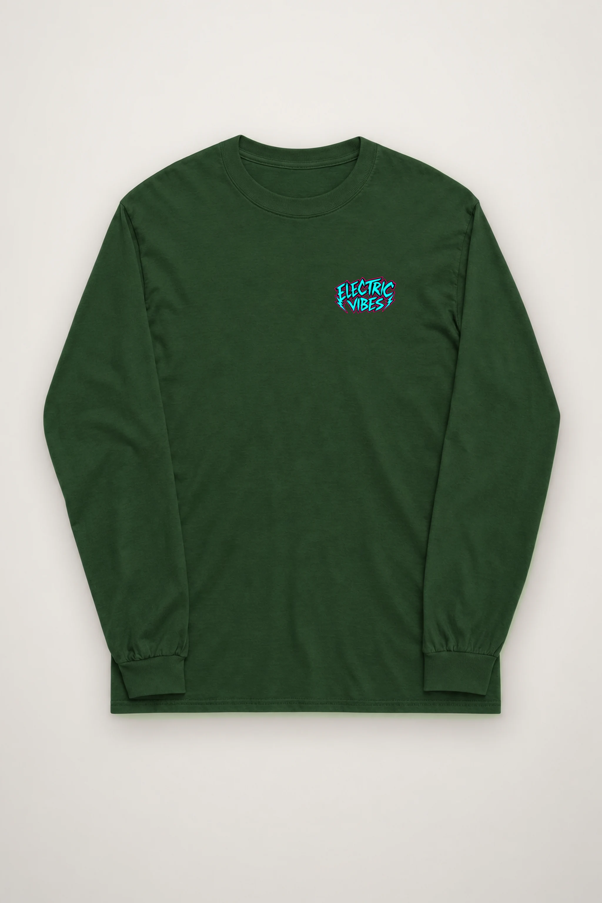 "Electric Vibes Bulldog" Unisex Longsleeve T-shirt