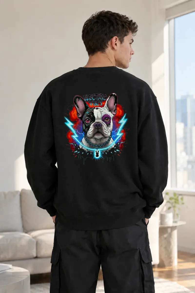 "Electric Vibes" Heavy Blend Unisex Crewneck Sweatshirt | Gildan 18000