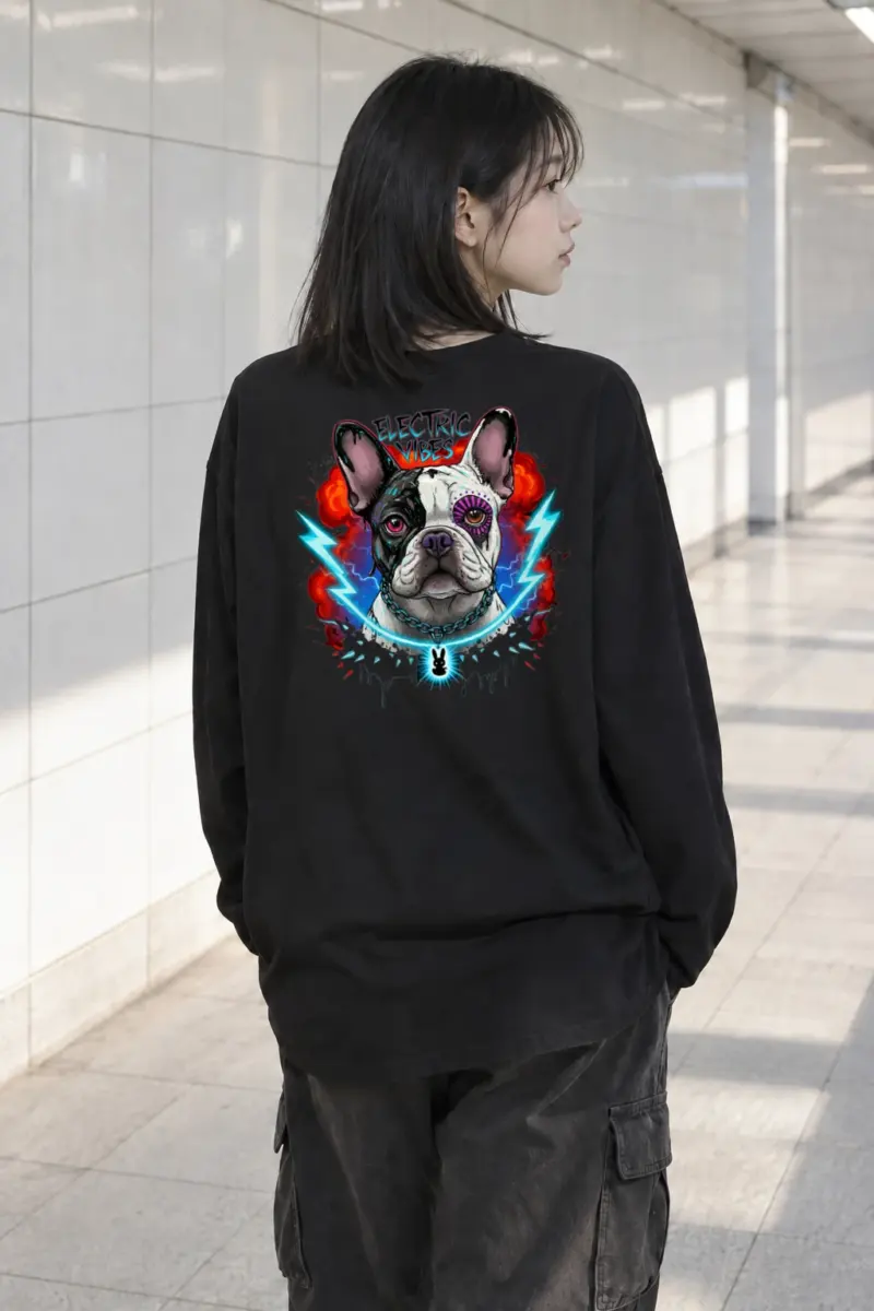 "Electric Vibes" Unisex Longsleeve T-shirt | Gildan 2400