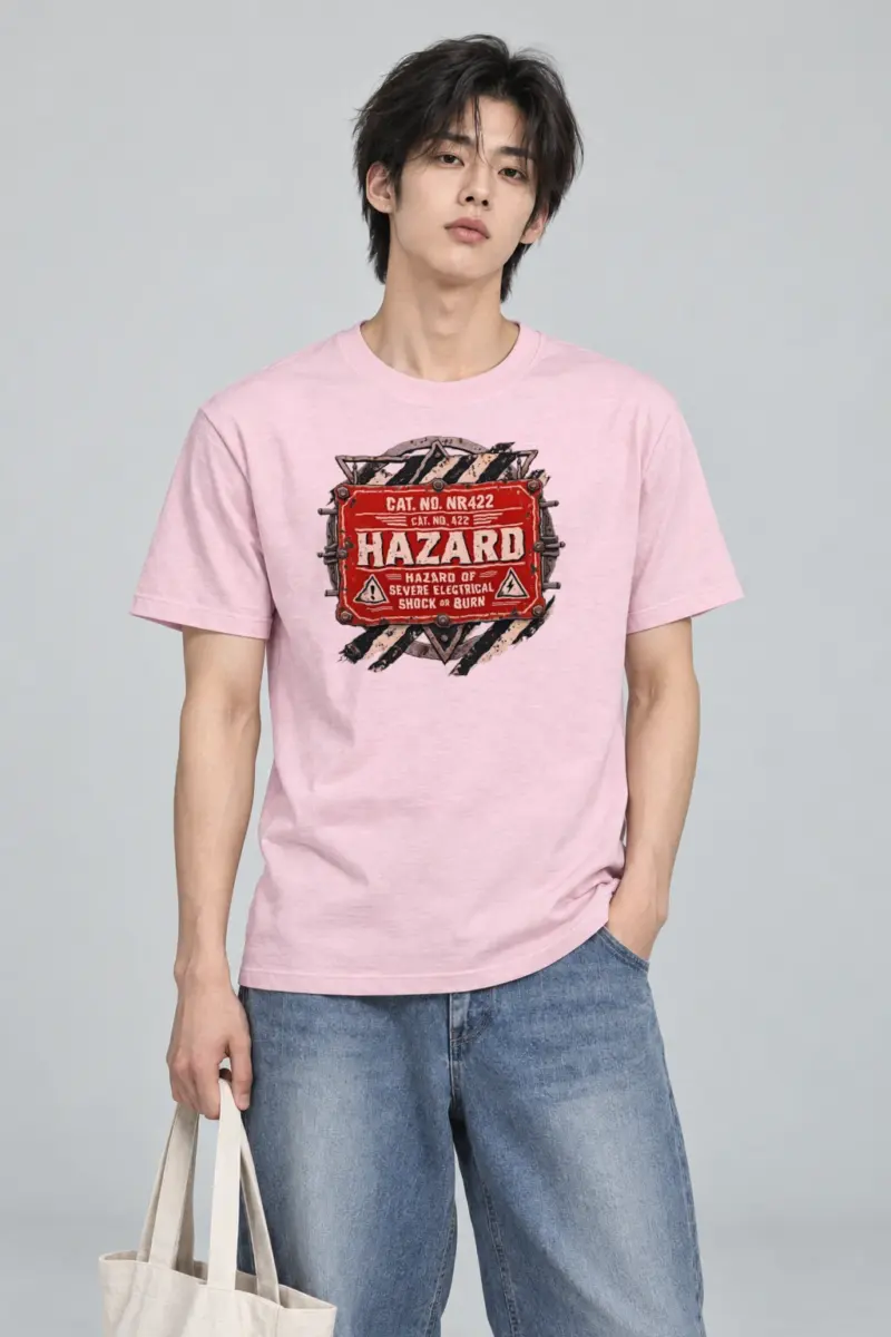 "Electrical Hazard" Heavyweight Unisex Crewneck T-shirt