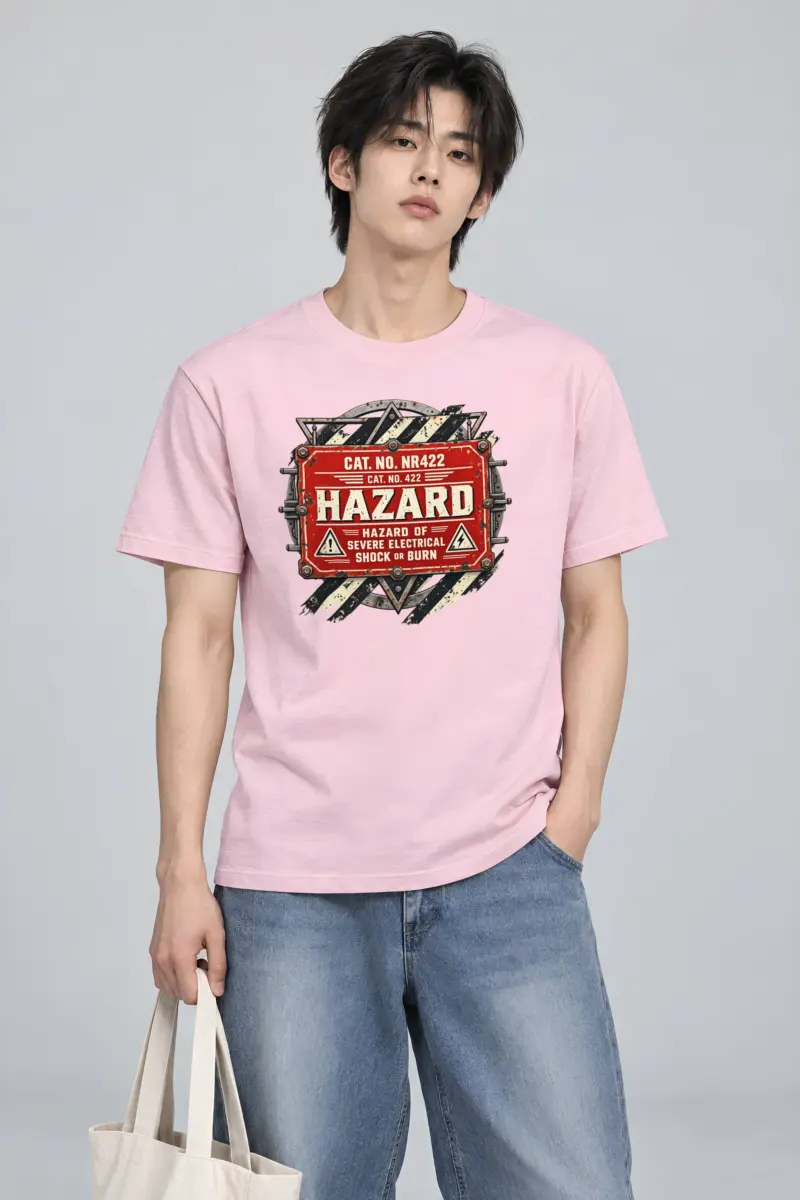 "Electrical Hazard" Heavyweight Unisex Crewneck T-shirt