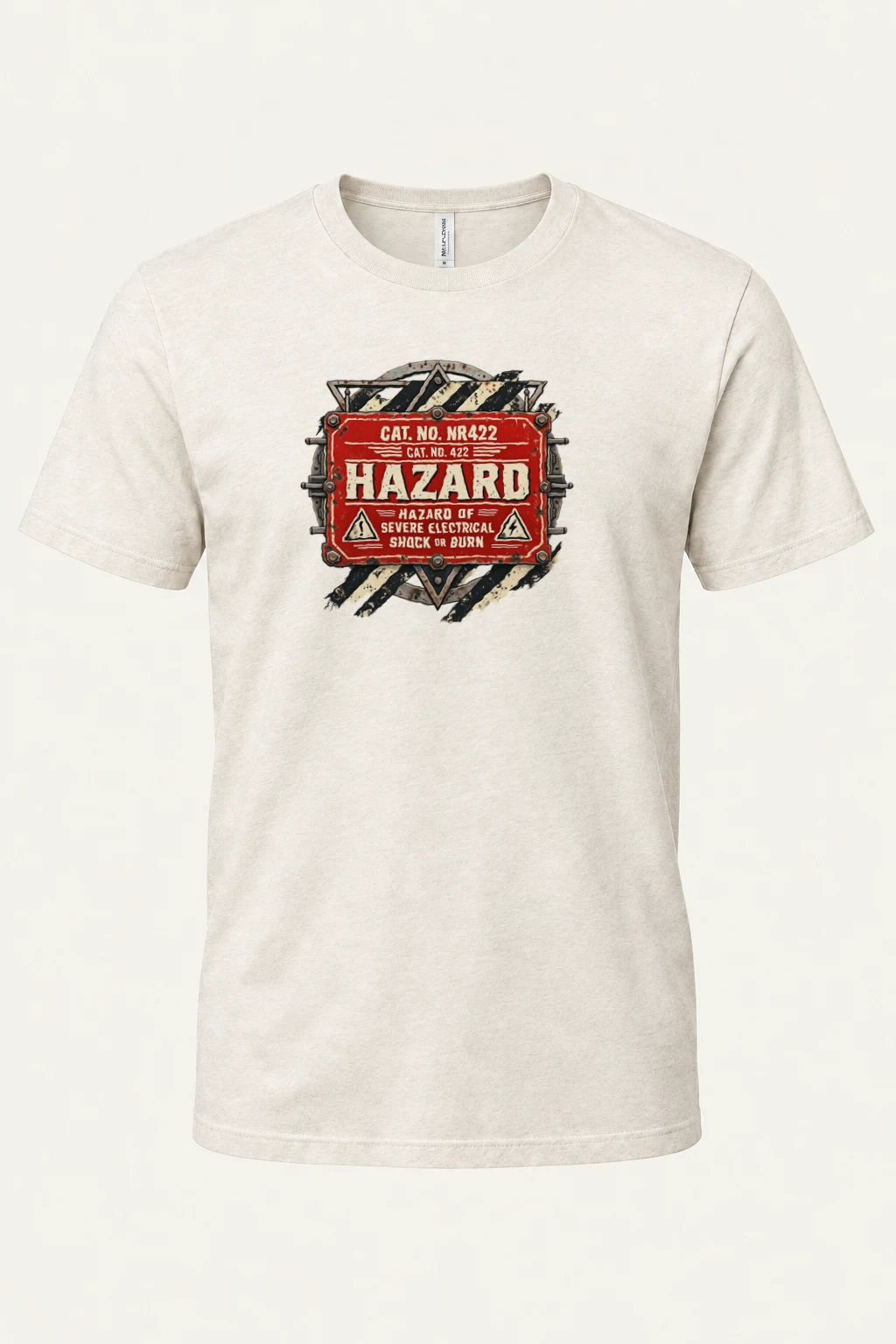 "Electrical Hazard" Heavyweight Unisex Crewneck T-shirt | Gildan 5000