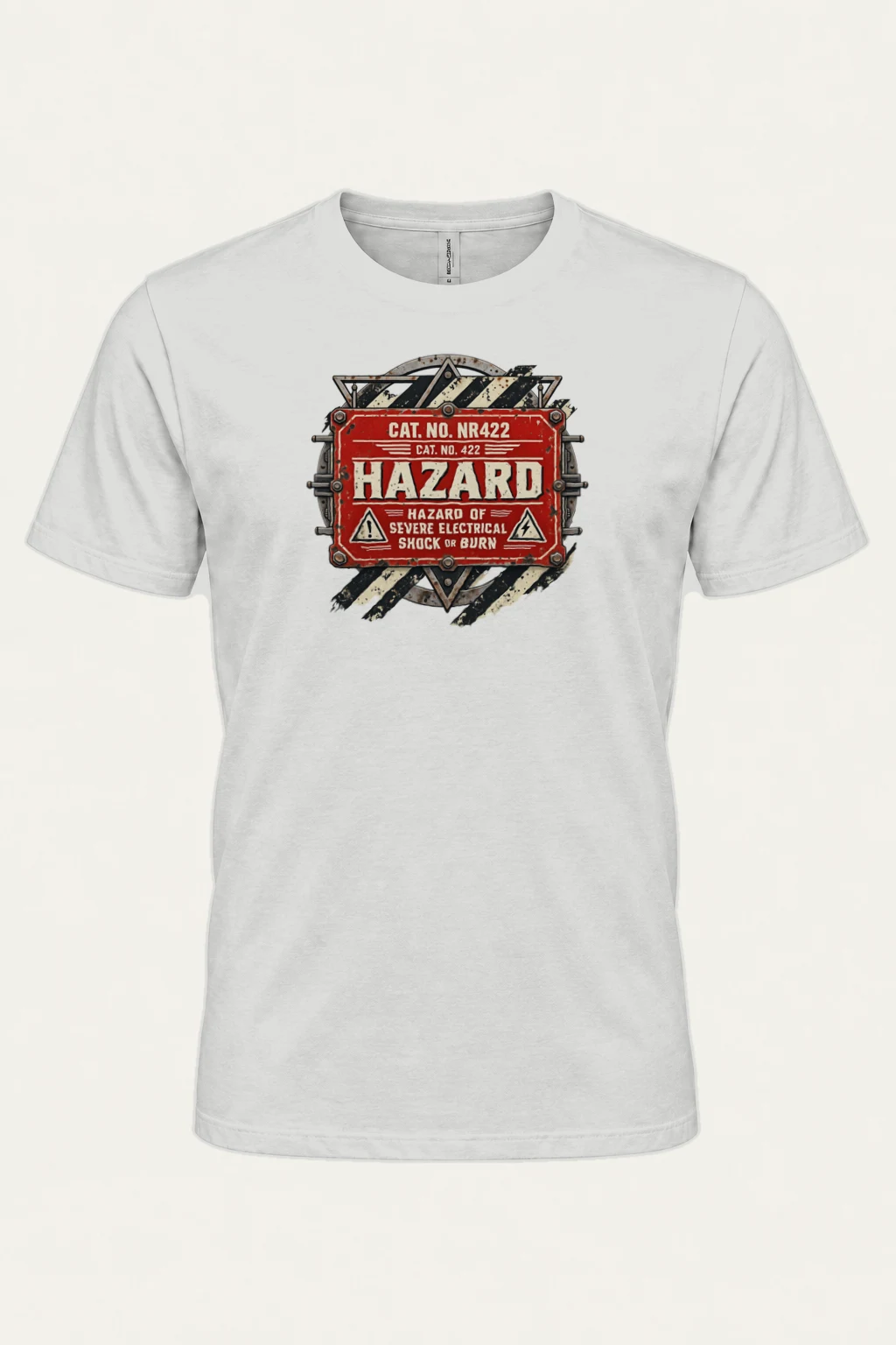 "Electrical Hazard" Heavyweight Unisex Crewneck T-shirt | Gildan 5000