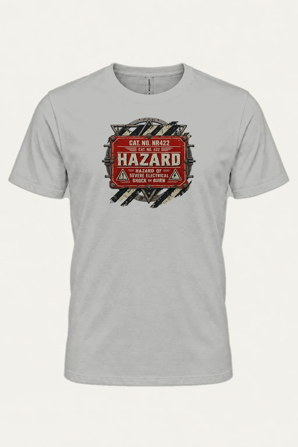 "Electrical Hazard" Heavyweight Unisex Crewneck T-shirt | Gildan 5000