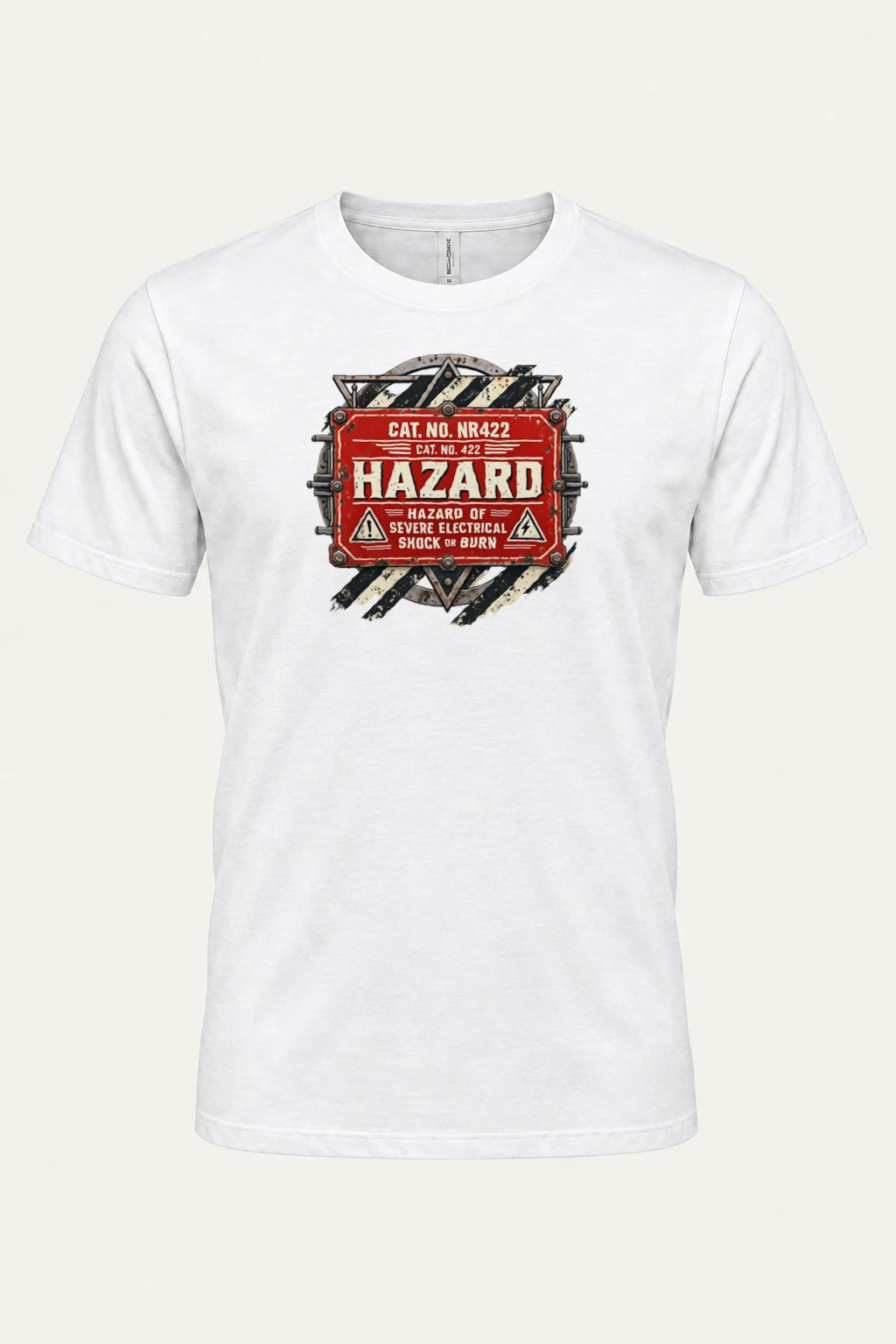 "Electrical Hazard" Heavyweight Unisex Crewneck T-shirt | Gildan 5000