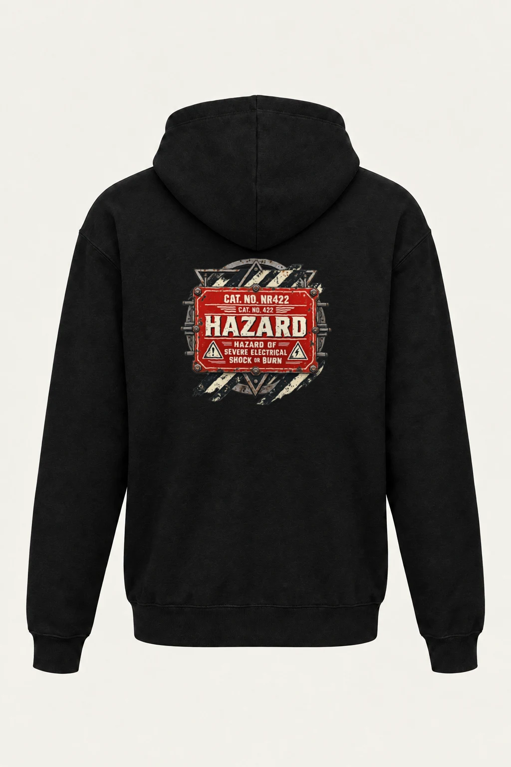 "Electrical Hazard Sign" Heavy Blend Unisex Pullover Hoodie | Gildan 18500