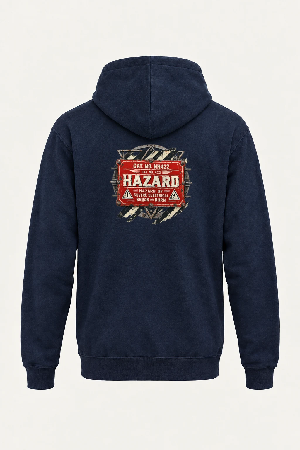 "Electrical Hazard Sign" Heavy Blend Unisex Pullover Hoodie | Gildan 18500