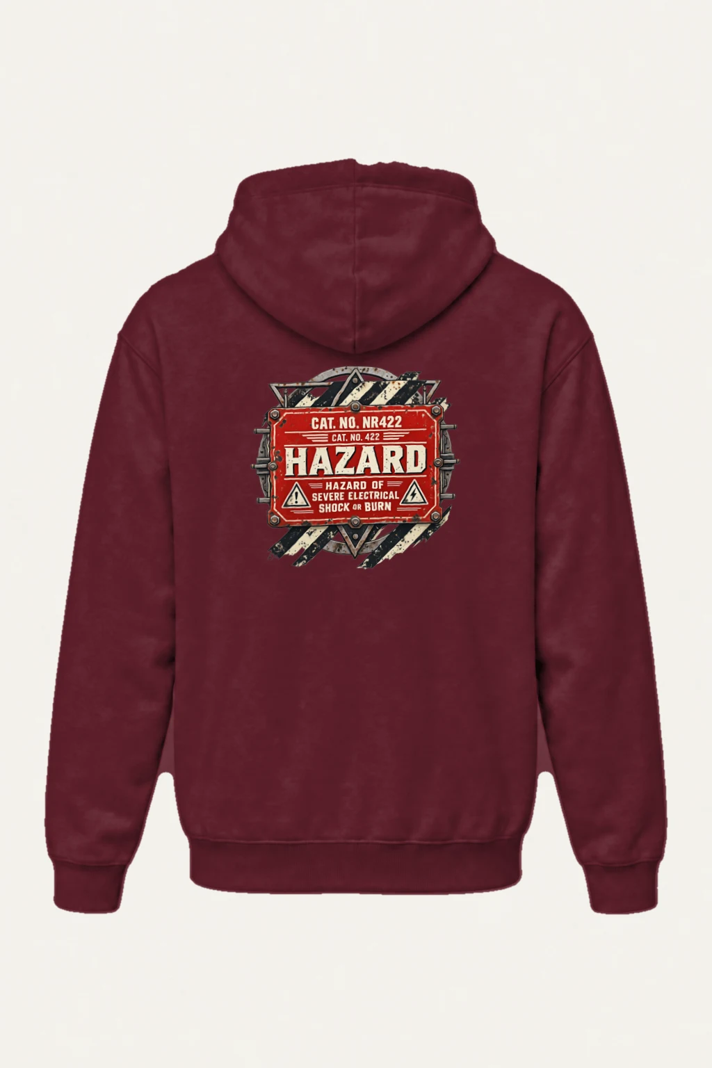 "Electrical Hazard Sign" Heavy Blend Unisex Pullover Hoodie | Gildan 18500