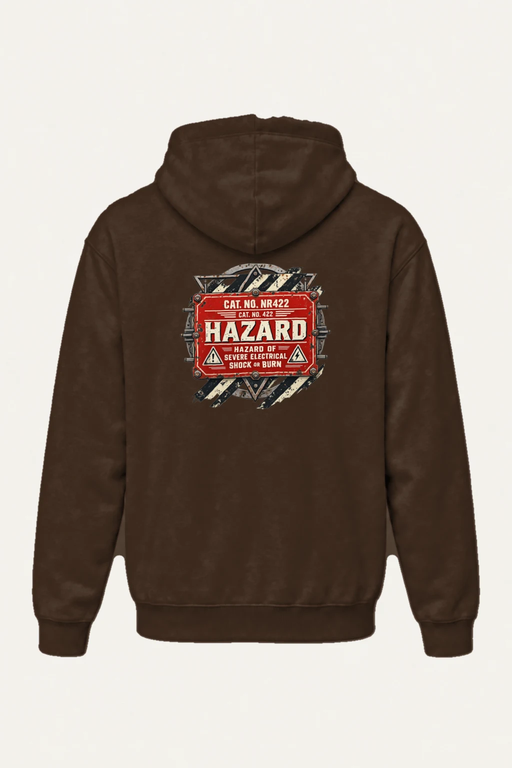 "Electrical Hazard Sign" Heavy Blend Unisex Pullover Hoodie | Gildan 18500