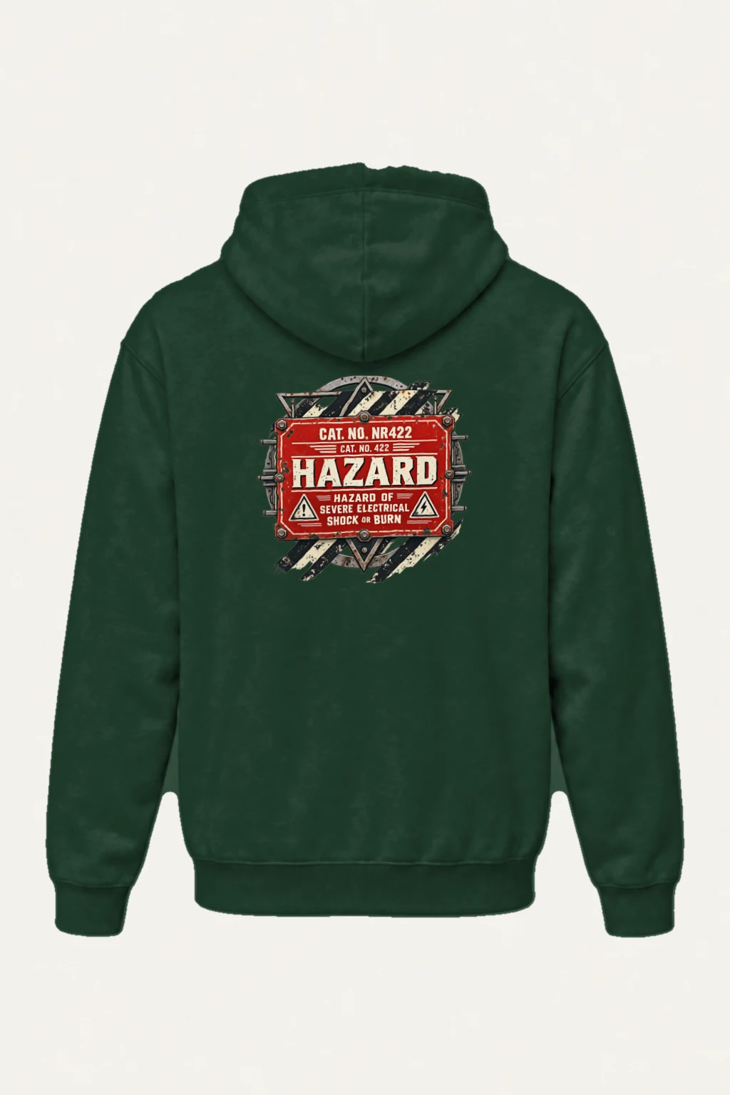 "Electrical Hazard Sign" Heavy Blend Unisex Pullover Hoodie | Gildan 18500