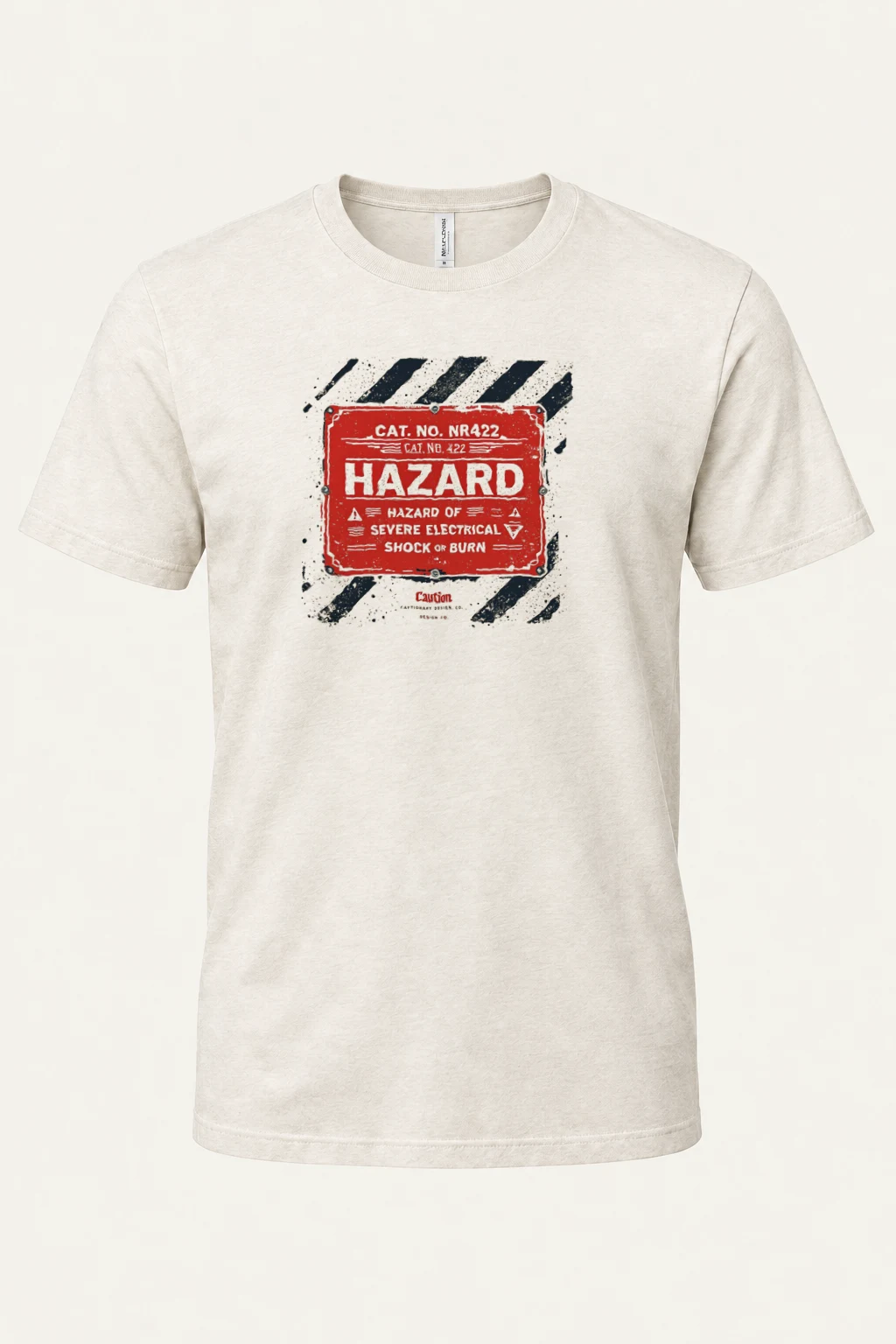 "Electrical Hazard Sign" Heavyweight Unisex Crewneck T-shirt | Gildan 5000