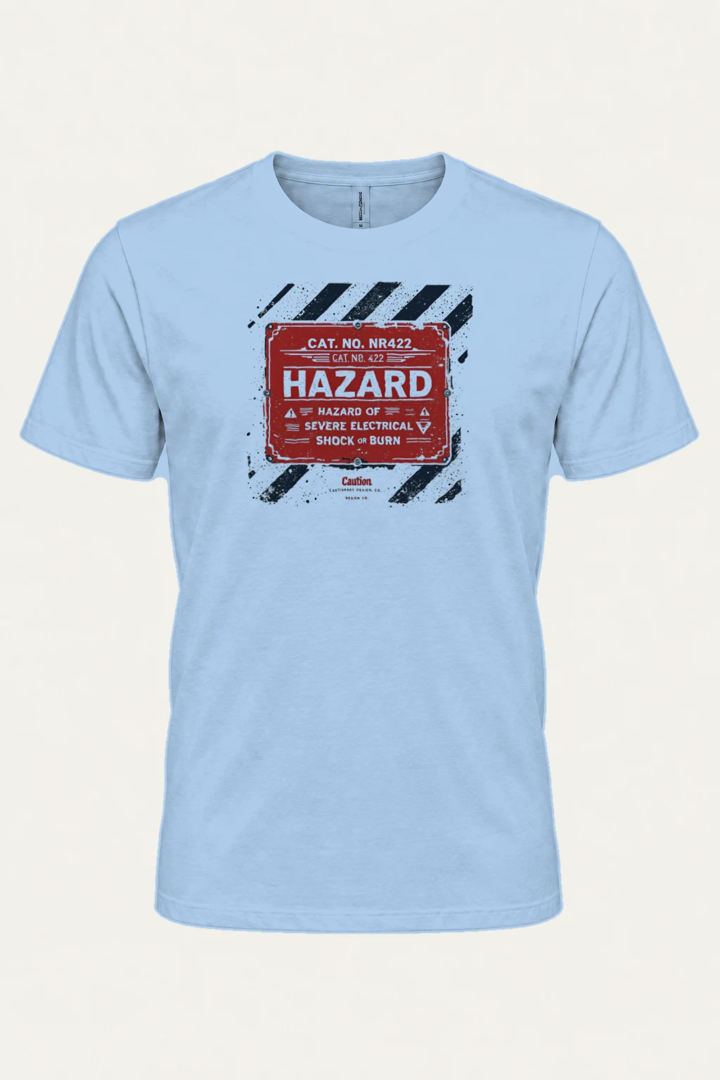 "Electrical Hazard Sign" Heavyweight Unisex Crewneck T-shirt | Gildan 5000