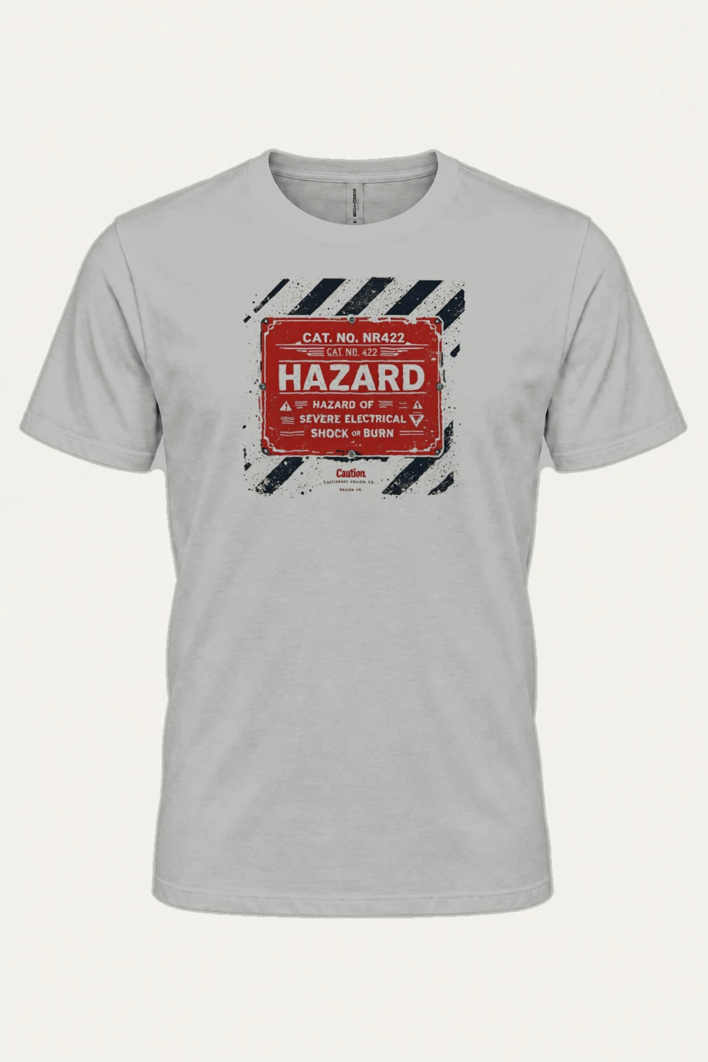 "Electrical Hazard Sign" Heavyweight Unisex Crewneck T-shirt | Gildan 5000