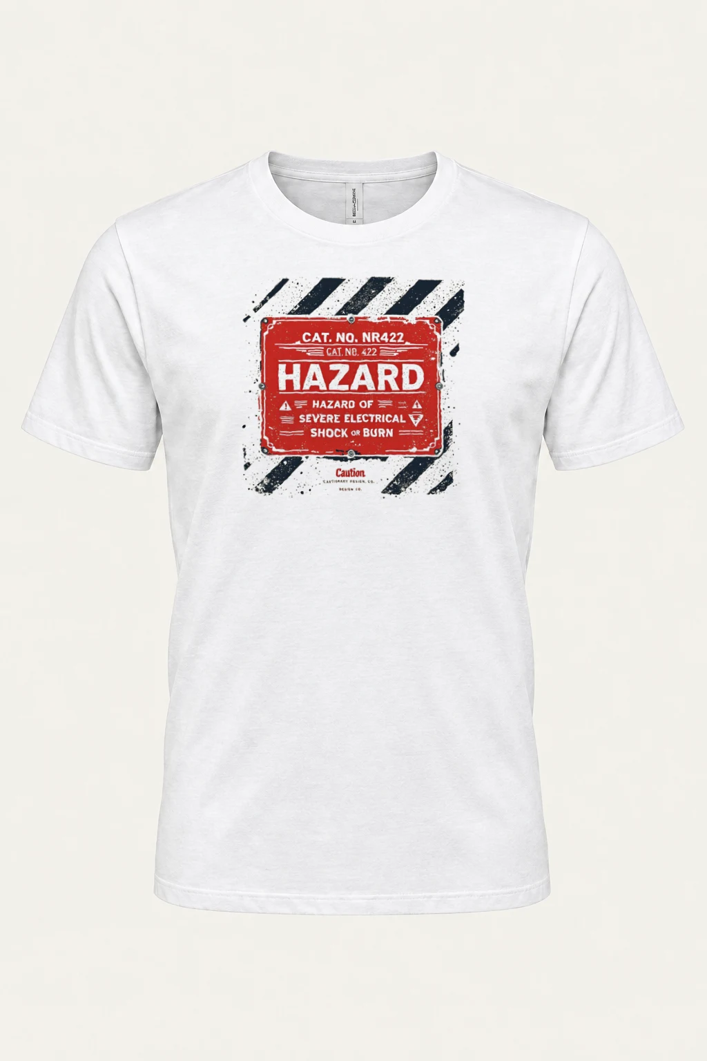 "Electrical Hazard Sign" Heavyweight Unisex Crewneck T-shirt | Gildan 5000