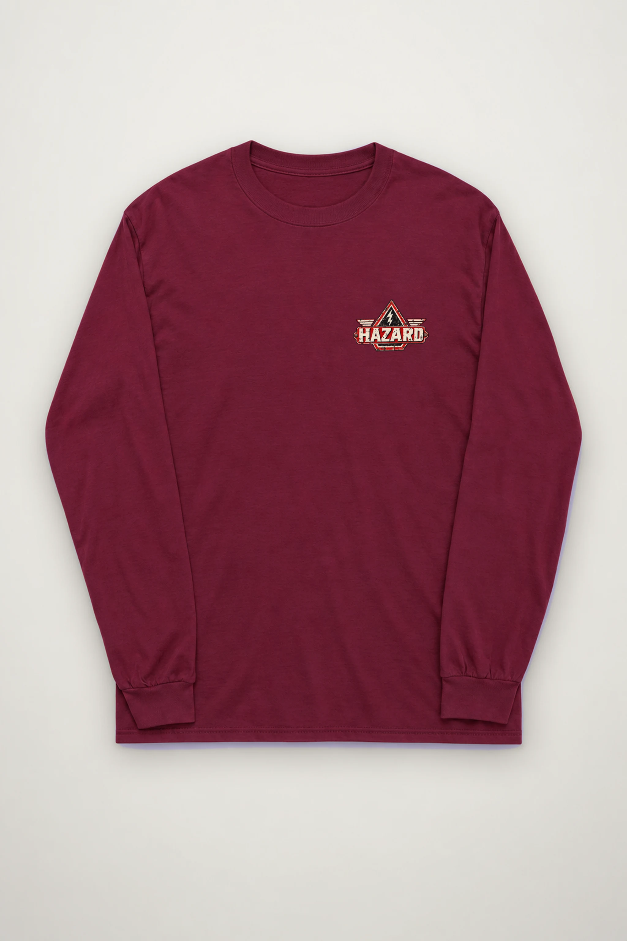 "Electrical Hazard Sign" Unisex Longsleeve T-shirt