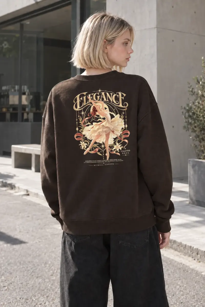 "Elegance Crafted Soul" Heavy Blend Unisex Crewneck Sweatshirt | Gildan 18000