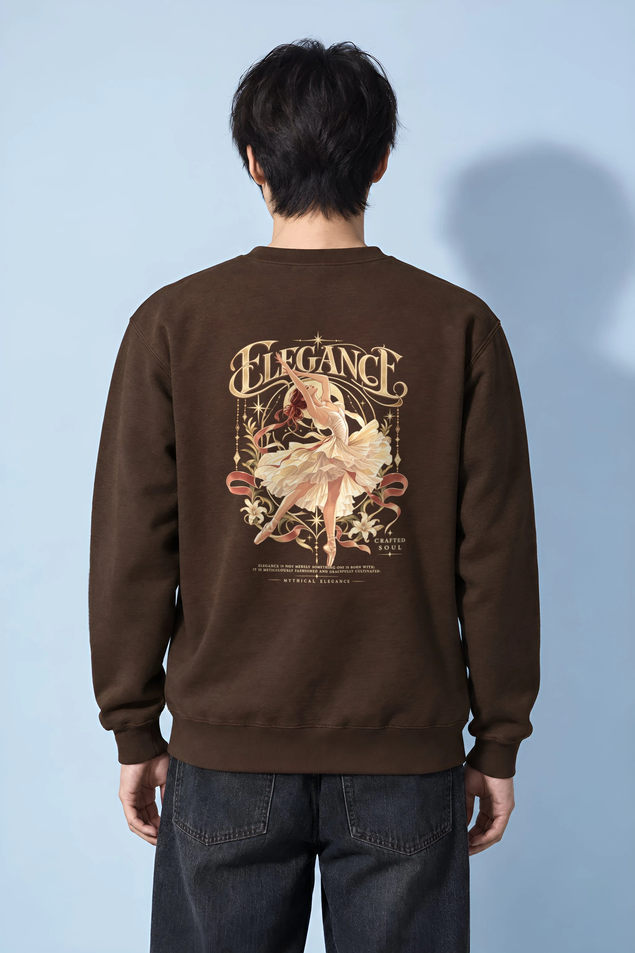 "Elegance Crafted Soul" Heavy Blend Unisex Crewneck Sweatshirt