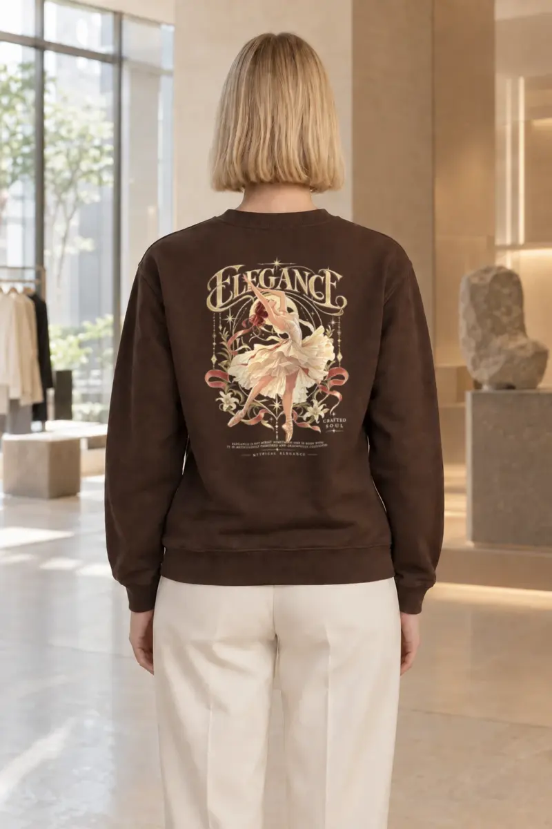 "Elegance Crafted Soul" Heavy Blend Unisex Crewneck Sweatshirt | Gildan 18000