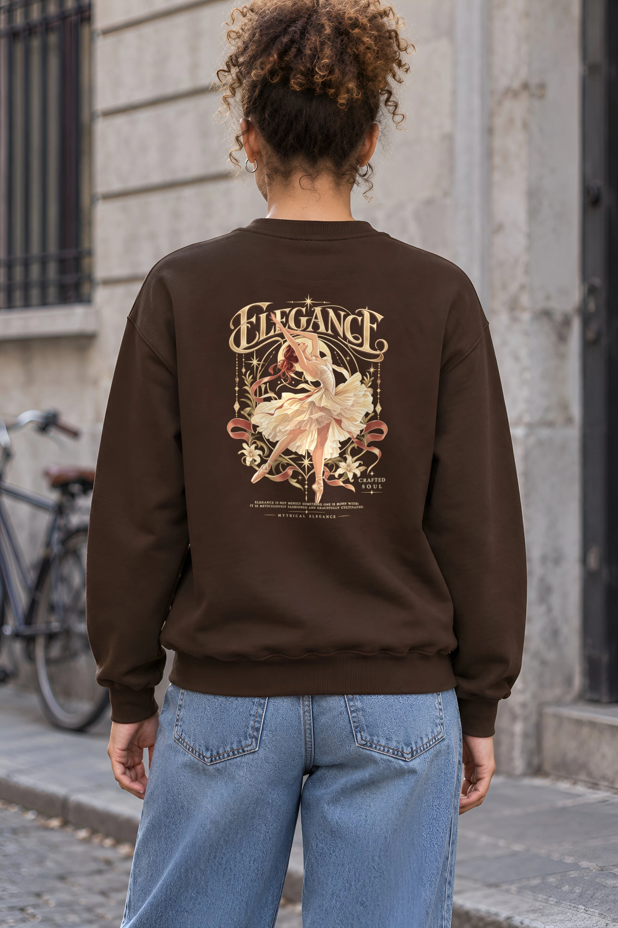 "Elegance Crafted Soul" 1 Crewneck Sweatshirt