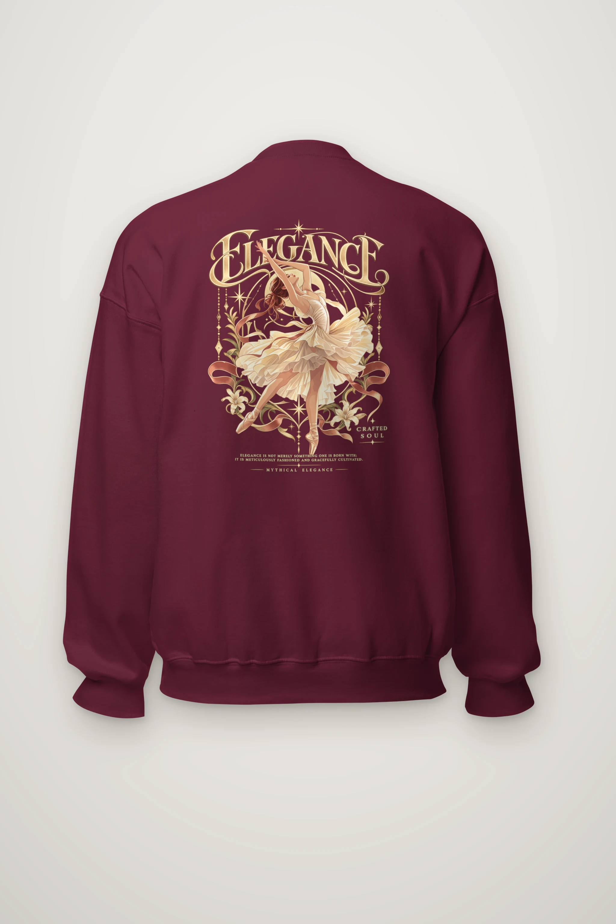 "Elegance Crafted Soul" Heavy Blend Unisex Crewneck Sweatshirt
