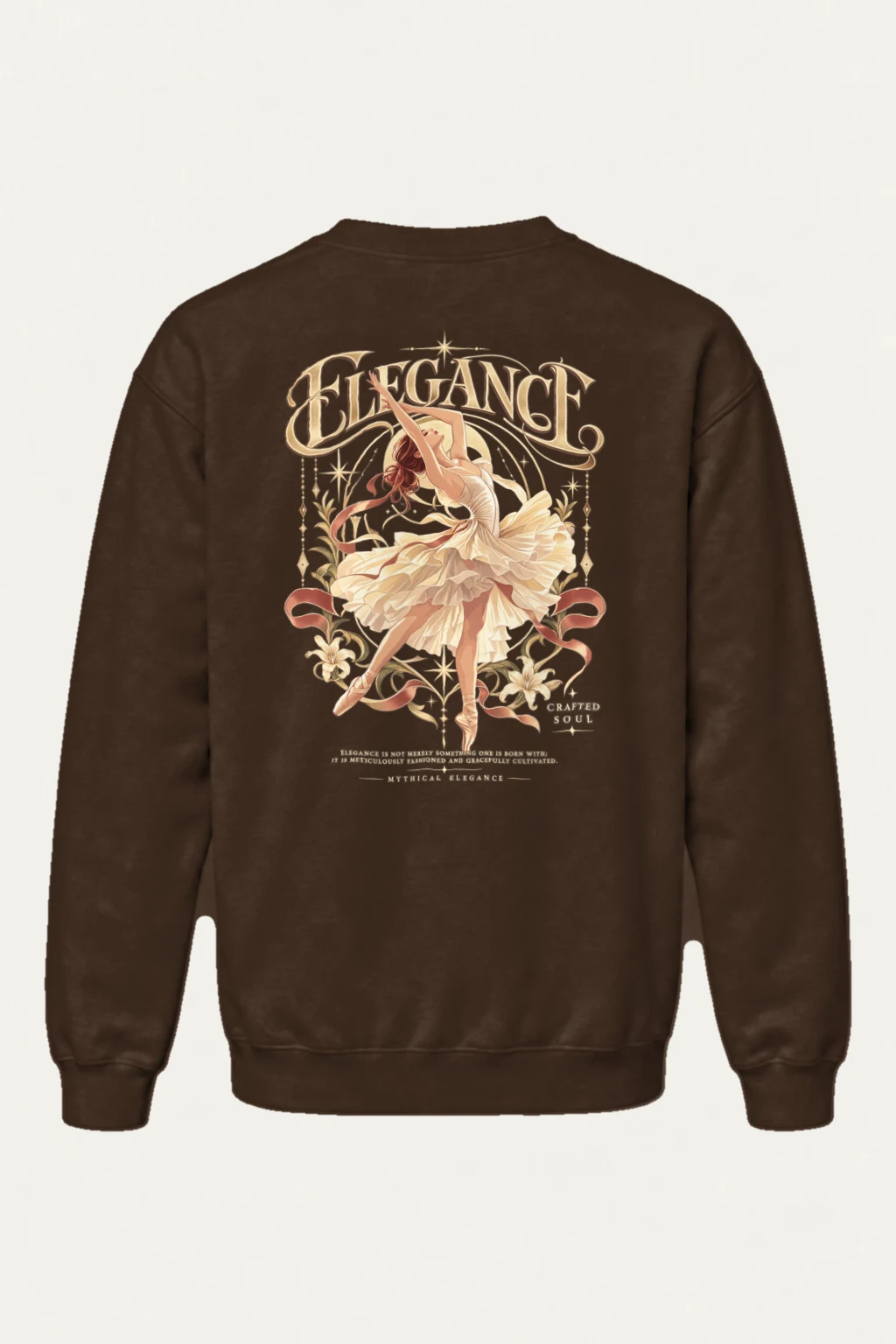 "Elegance Crafted Soul" Heavy Blend Unisex Crewneck Sweatshirt | Gildan 18000