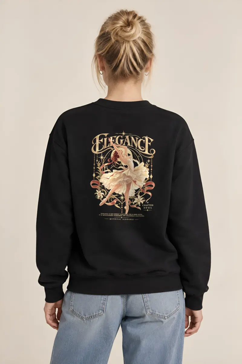 "Elegance Crafted Soul" 1 Crewneck Sweatshirt