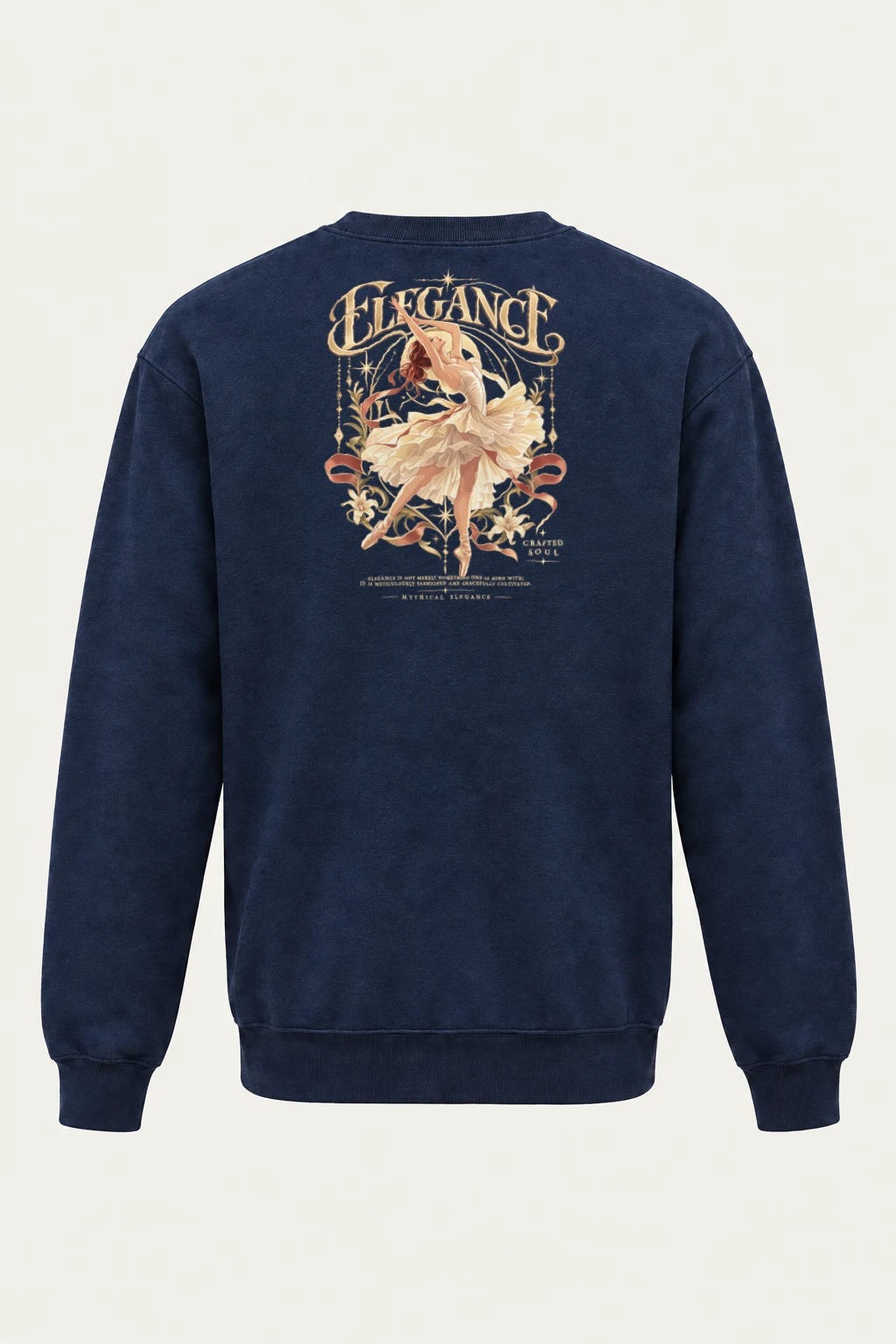 "Elegance Crafted Soul" Heavy Blend Unisex Crewneck Sweatshirt | Gildan 18000