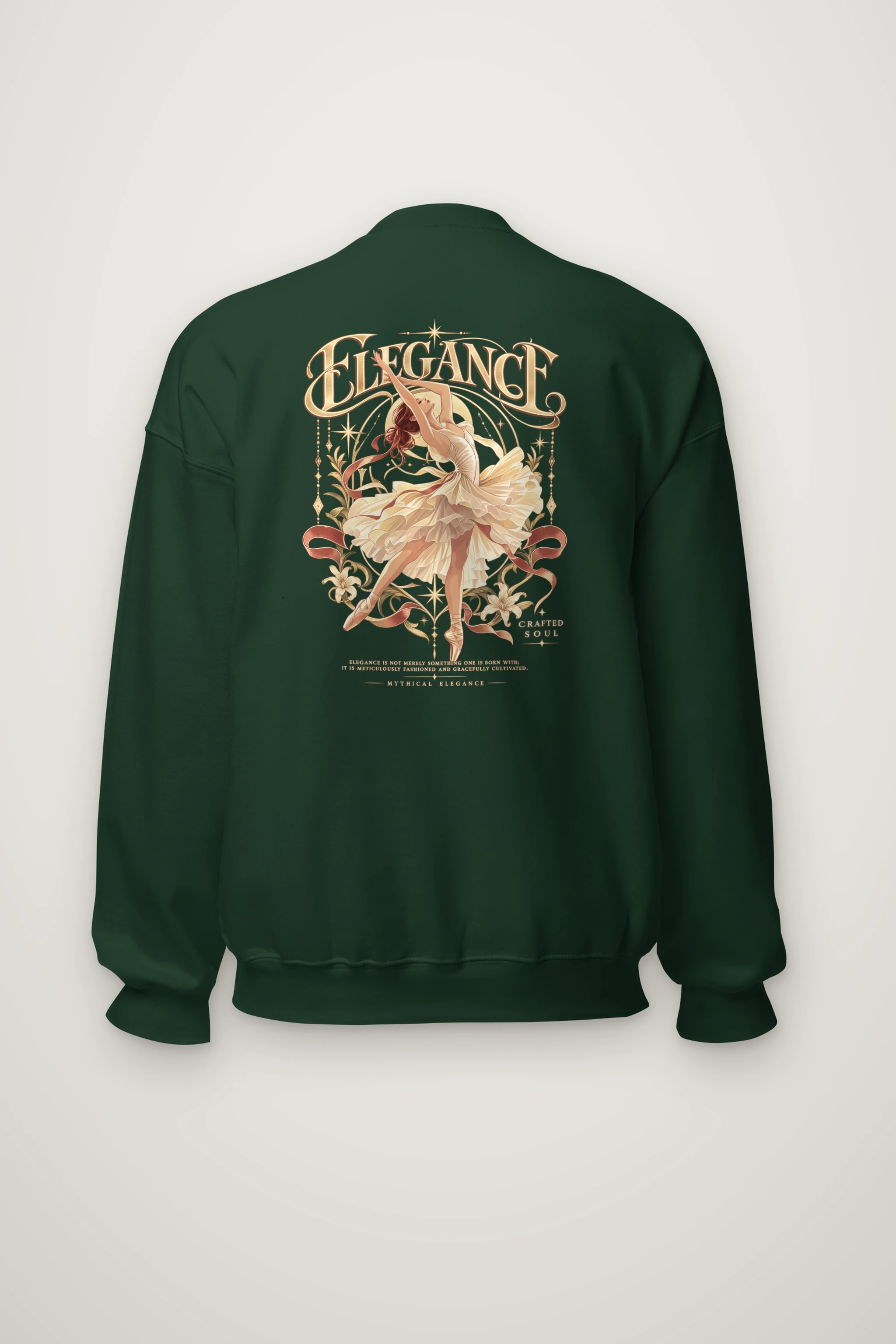 "Elegance Crafted Soul" Heavy Blend Unisex Crewneck Sweatshirt