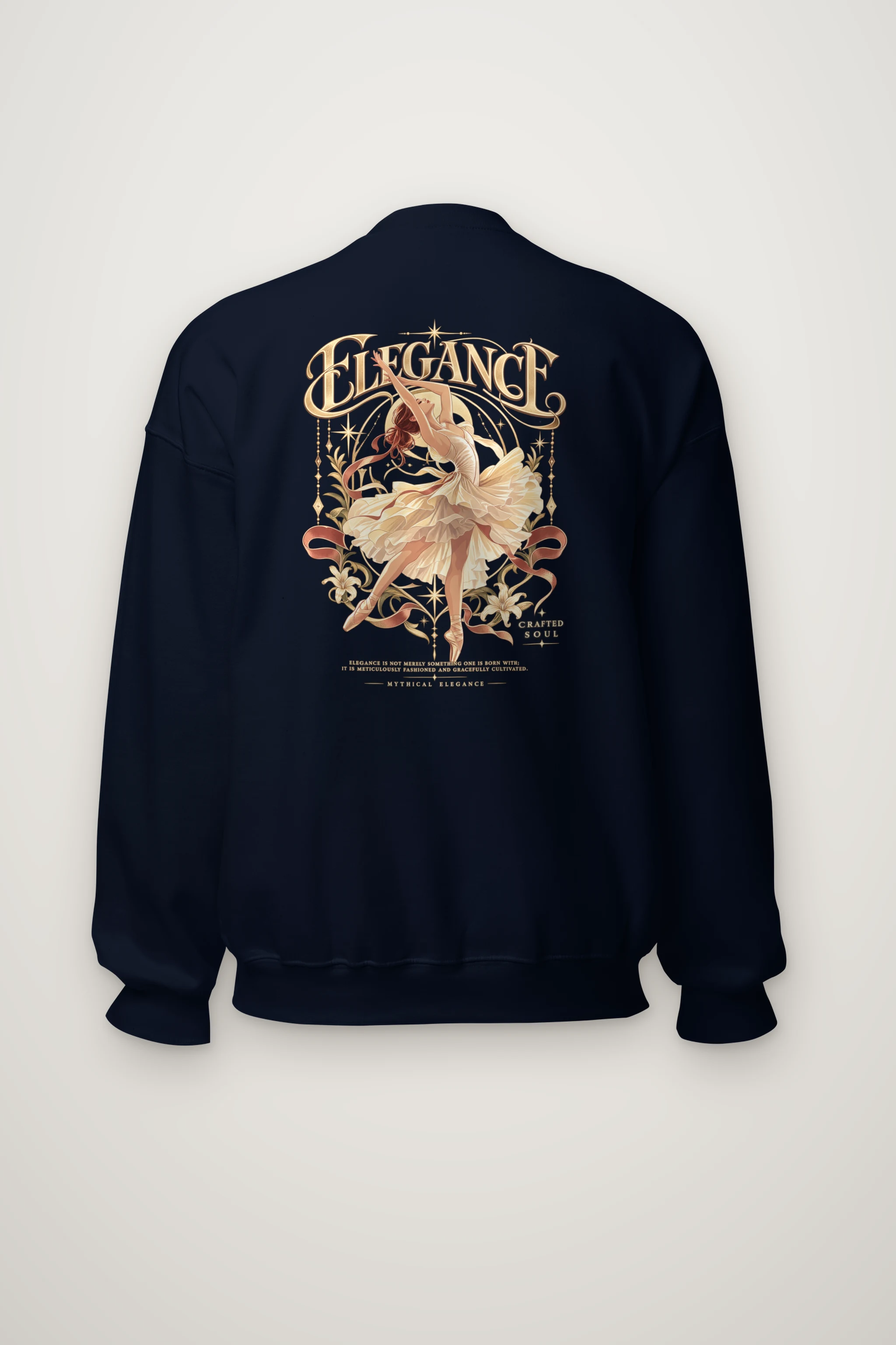 "Elegance Crafted Soul" Heavy Blend Unisex Crewneck Sweatshirt