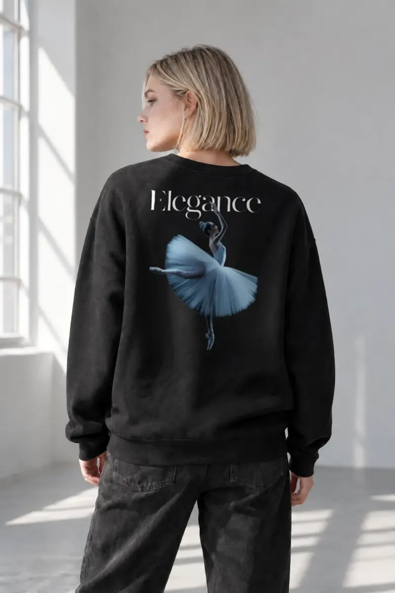 “Elegance In Motion” Heavy Blend Unisex Crewneck Sweatshirt | Gildan 18000