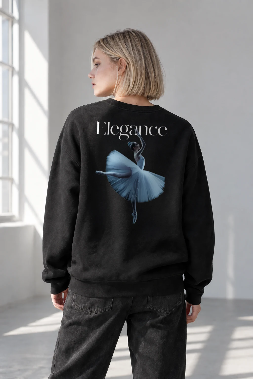 "Elegance In Motion" Heavy Blend Unisex Crewneck Sweatshirt | Gildan 18000